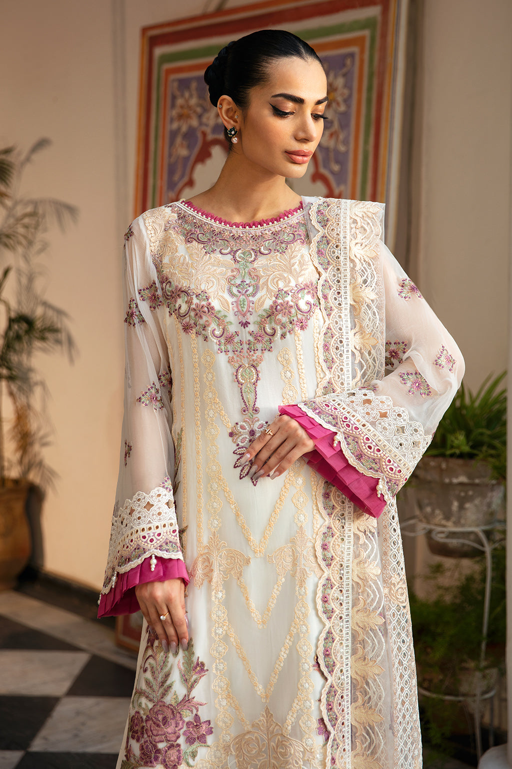 Ramsha | Dastak Luxury Chiffon Collection | Q-107