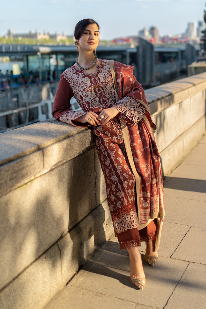 Rangrasiya | Carnation Winter Shawl | Ava