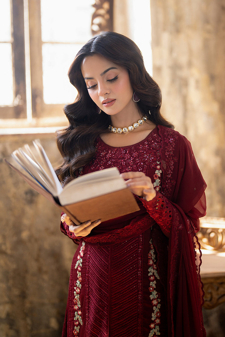 Azure | Ensembles Embroidered Formals | Red Mist
