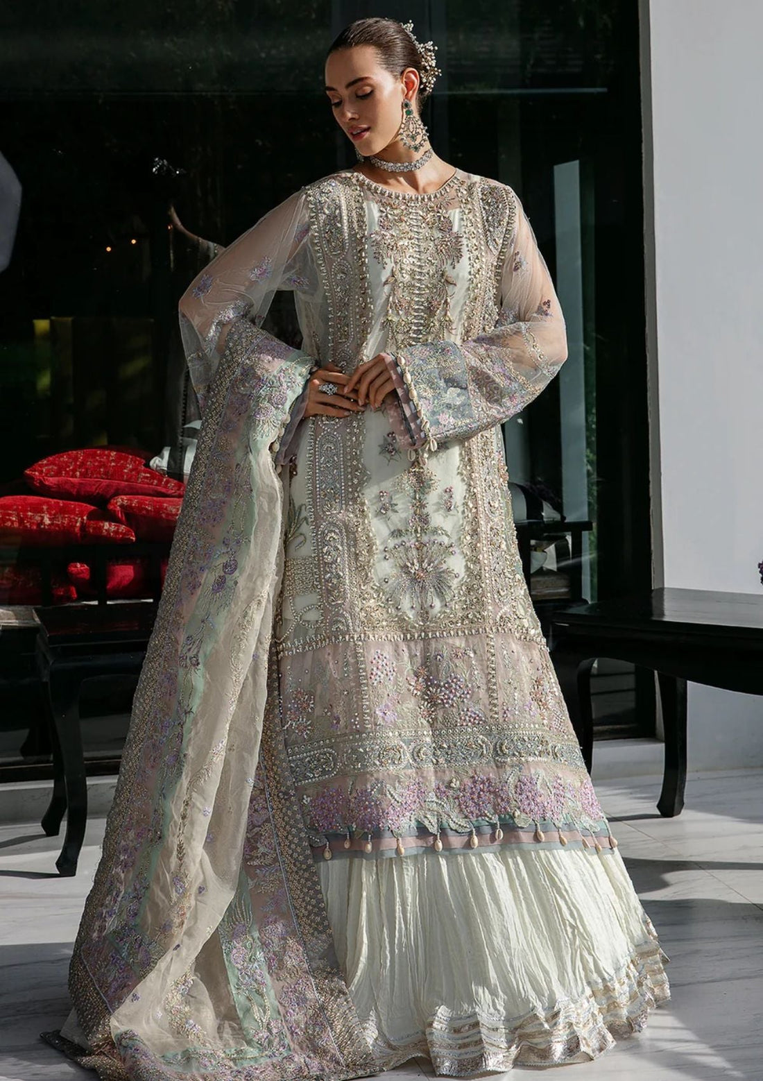 Wedding Collection - Avyana - Surmaya - Elaya - D#02 - Official Avyana - Agha Fabrics UK