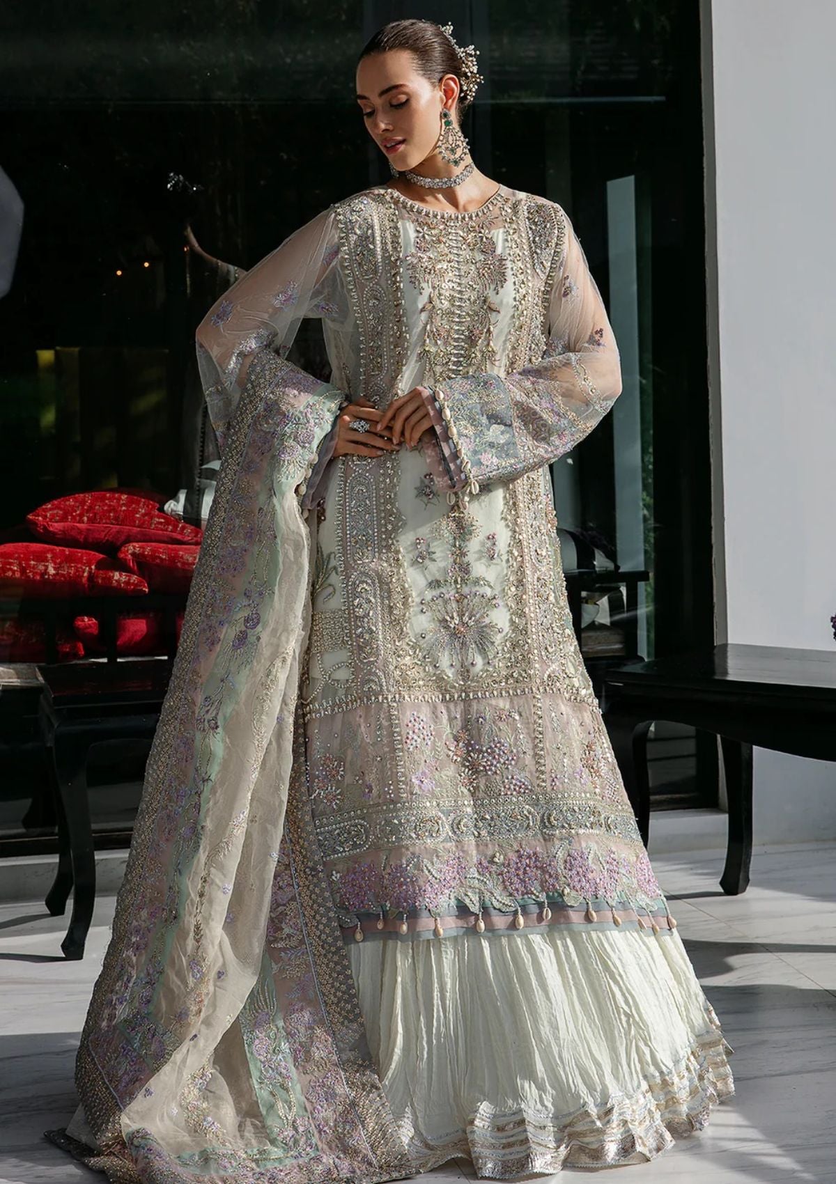 Wedding Collection - Avyana - Surmaya - Elaya - D#02 - Official Avyana - Agha Fabrics UK