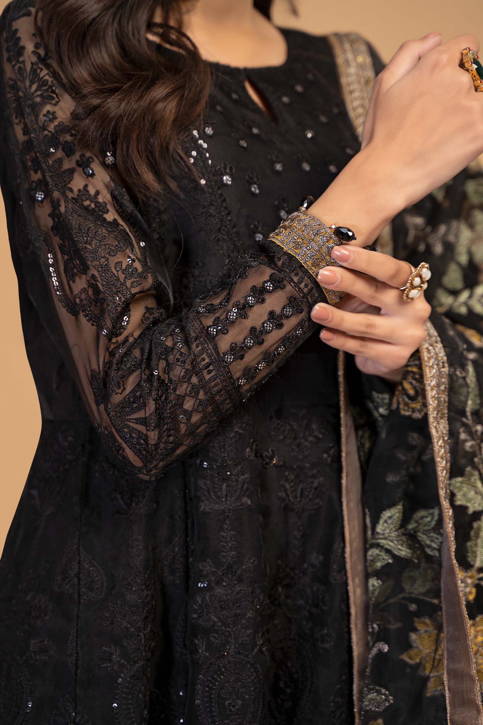 Maria B | Pre Fall 25 | Organza Frock 13 - Official Maria B - Agha Fabrics UK