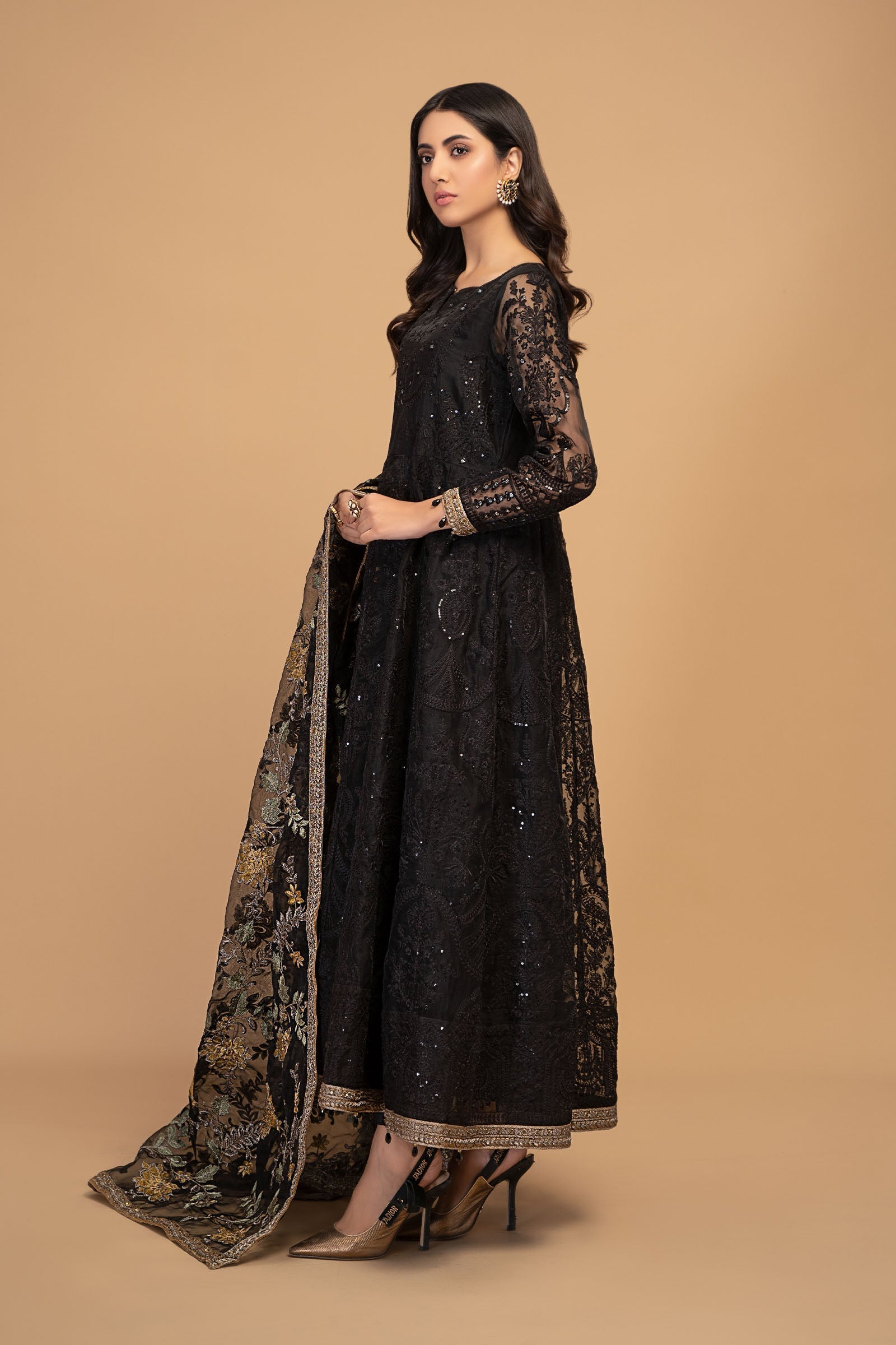 Maria B | Pre Fall 25 | Organza Frock 13 - Official Maria B - Agha Fabrics UK