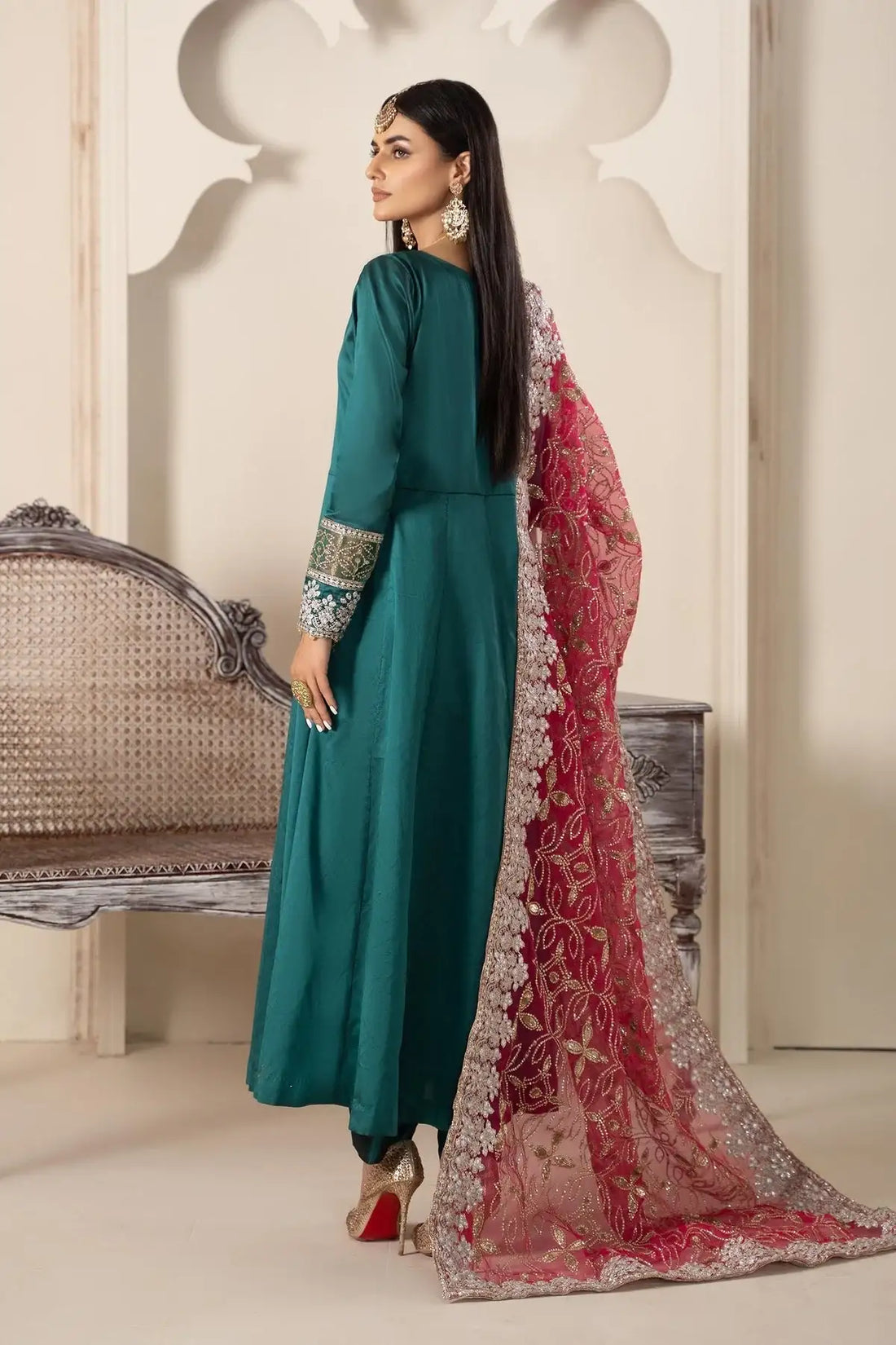 Maria B | Formal Wears | Suit Green SF-W23-62 - Official Maria B - Agha Fabrics UK