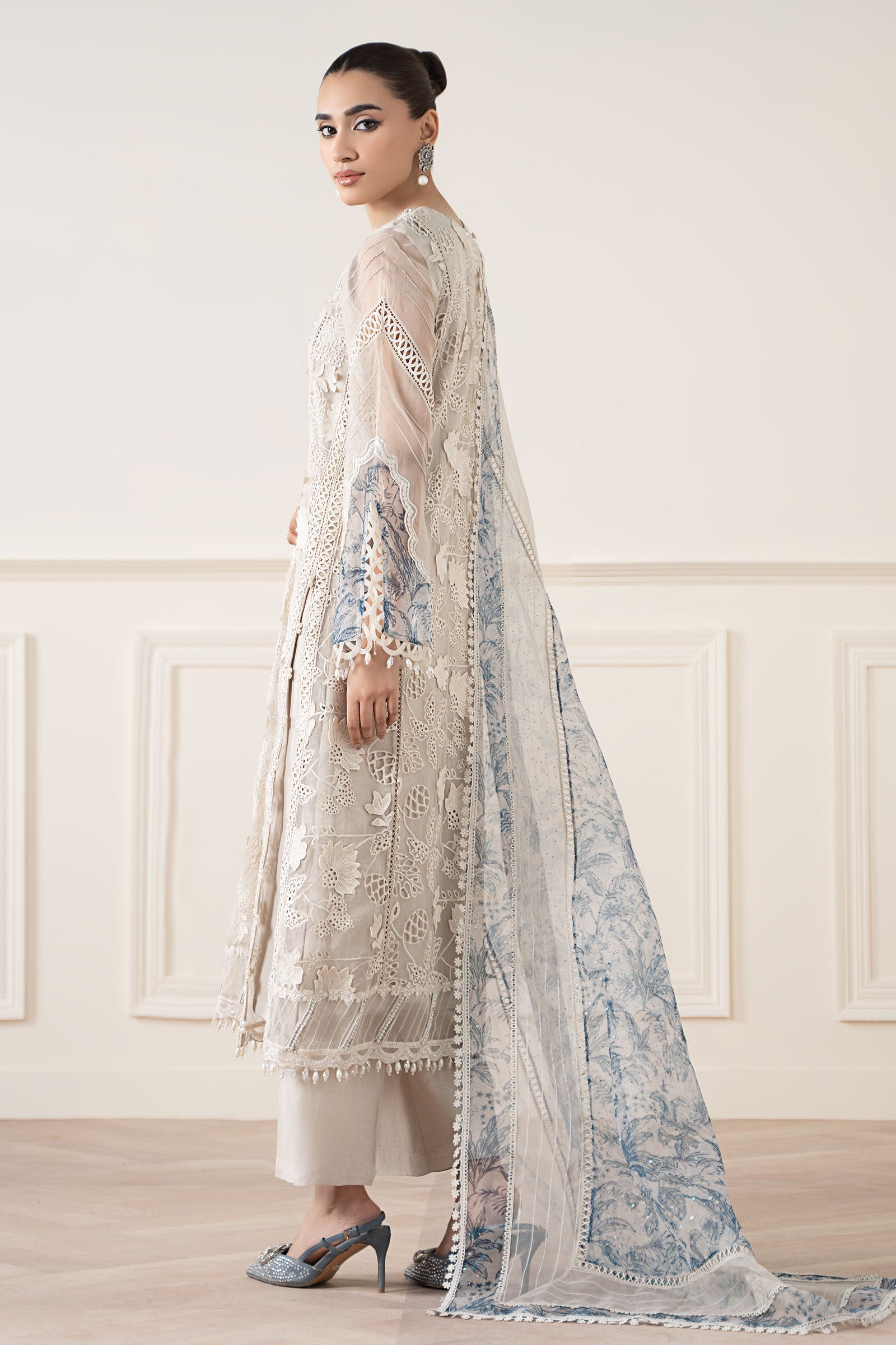 Maria B | Pre Fall 25 | Organza Suit 05 - Official Maria B - Agha Fabrics UK