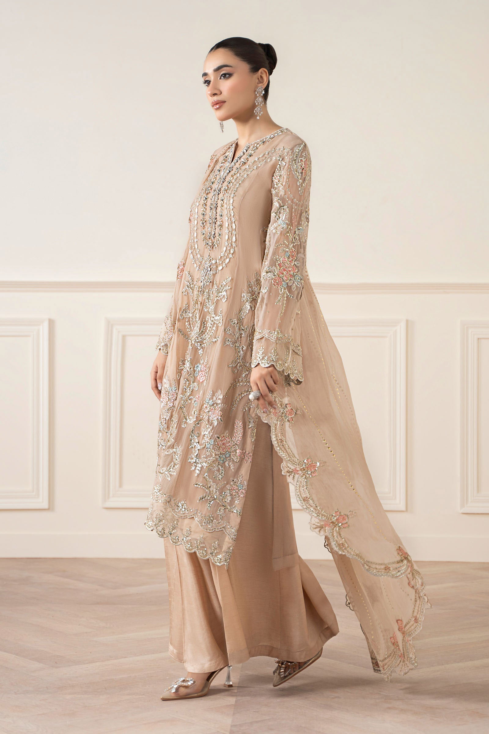 Maria B | Pre Fall 25 | Chiffon Suit 20 - Official Maria B - Agha Fabrics UK