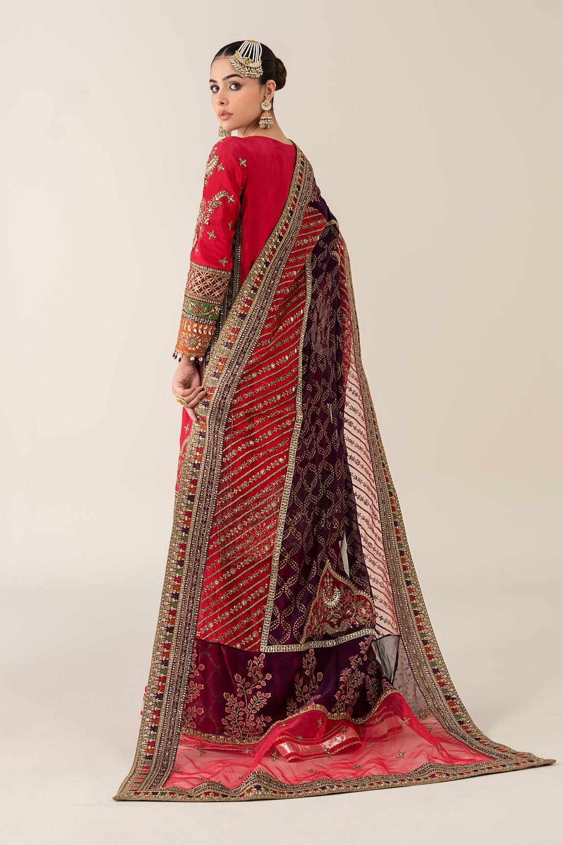 Maria B | Pre Fall 25 | Bamber Raw Silk Suit 14 - Official Maria B - Agha Fabrics UK