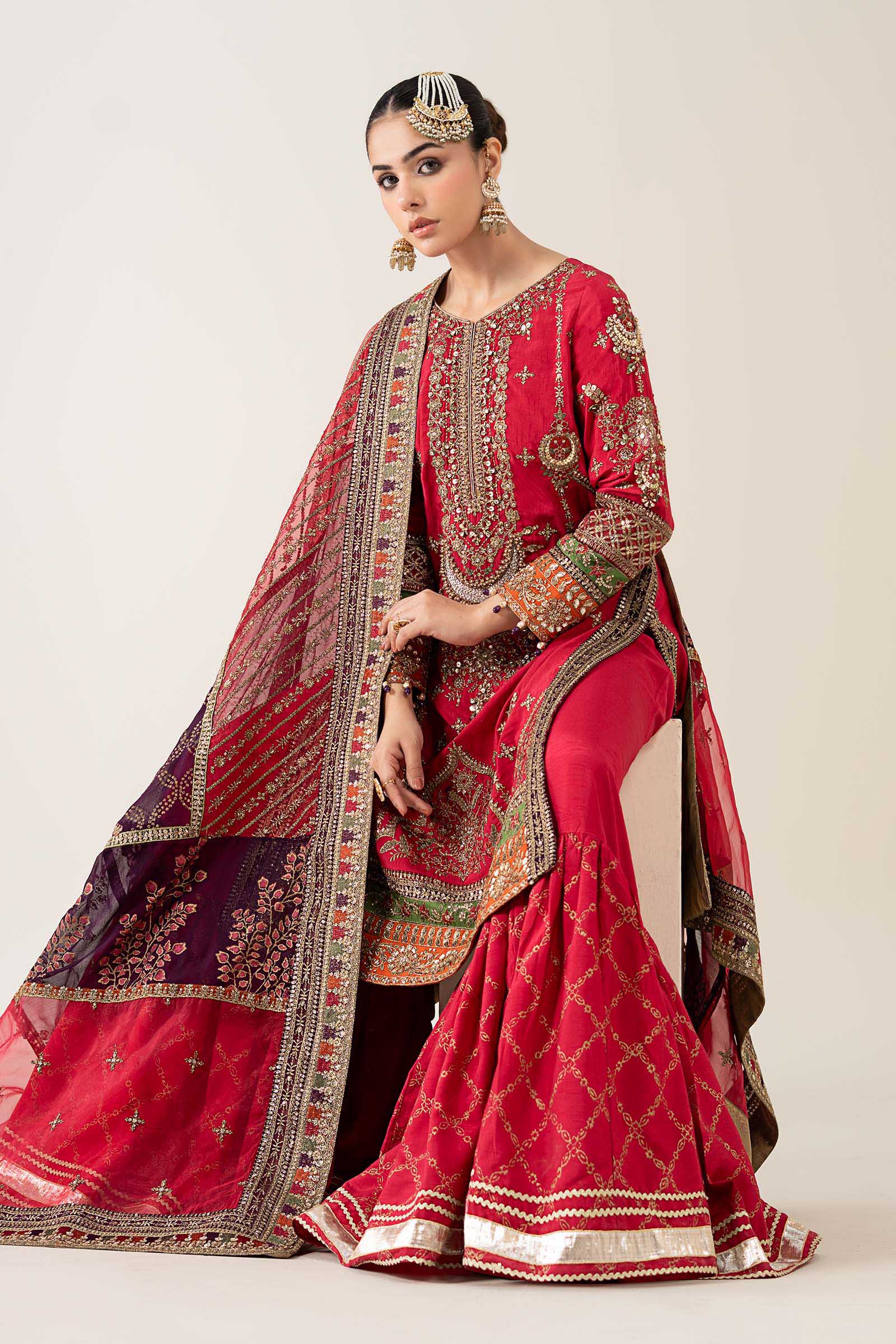 Maria B | Pre Fall 25 | Bamber Raw Silk Suit 14 - Official Maria B - Agha Fabrics UK