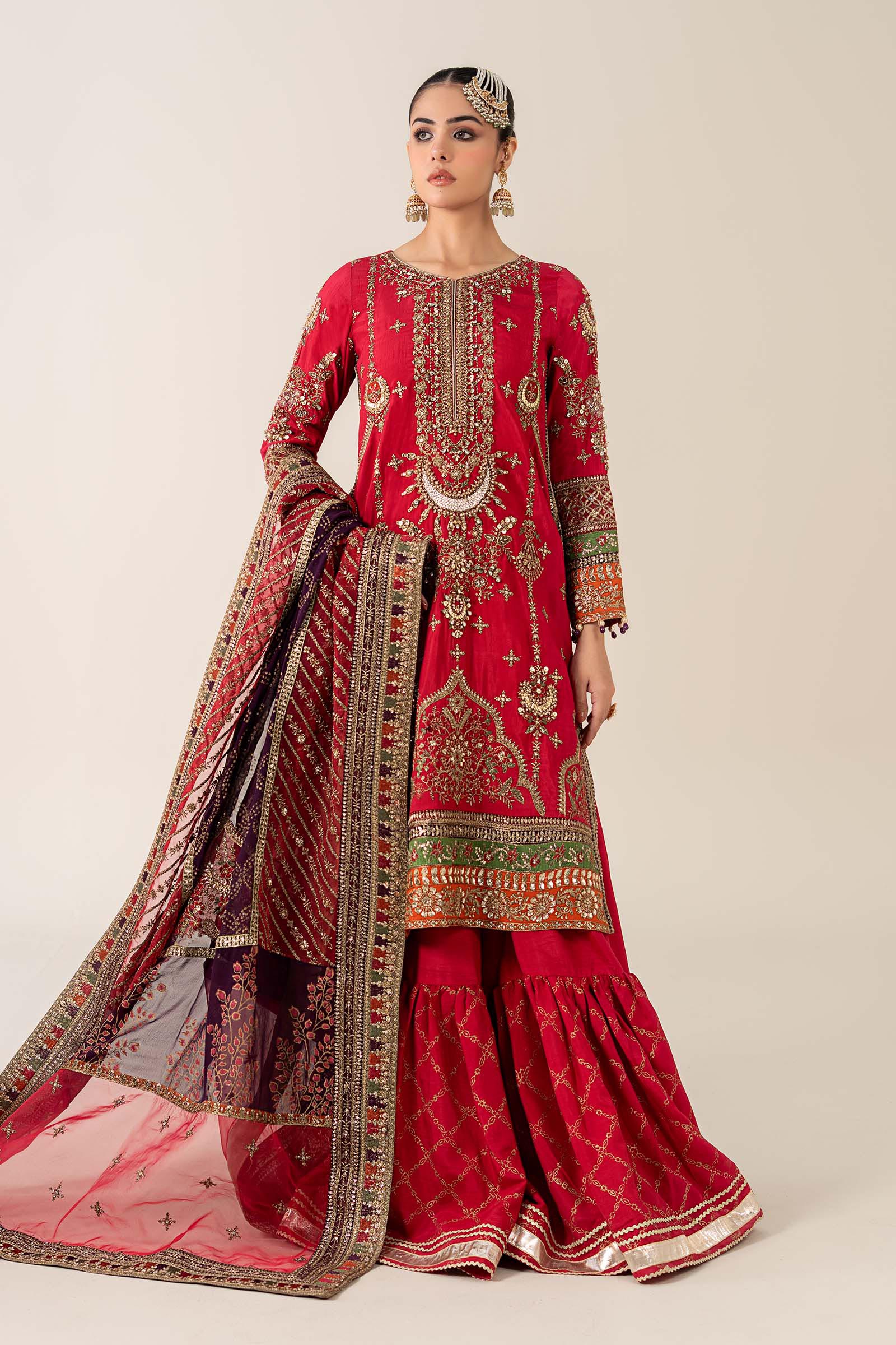 Maria B | Pre Fall 25 | Bamber Raw Silk Suit 14 - Official Maria B - Agha Fabrics UK