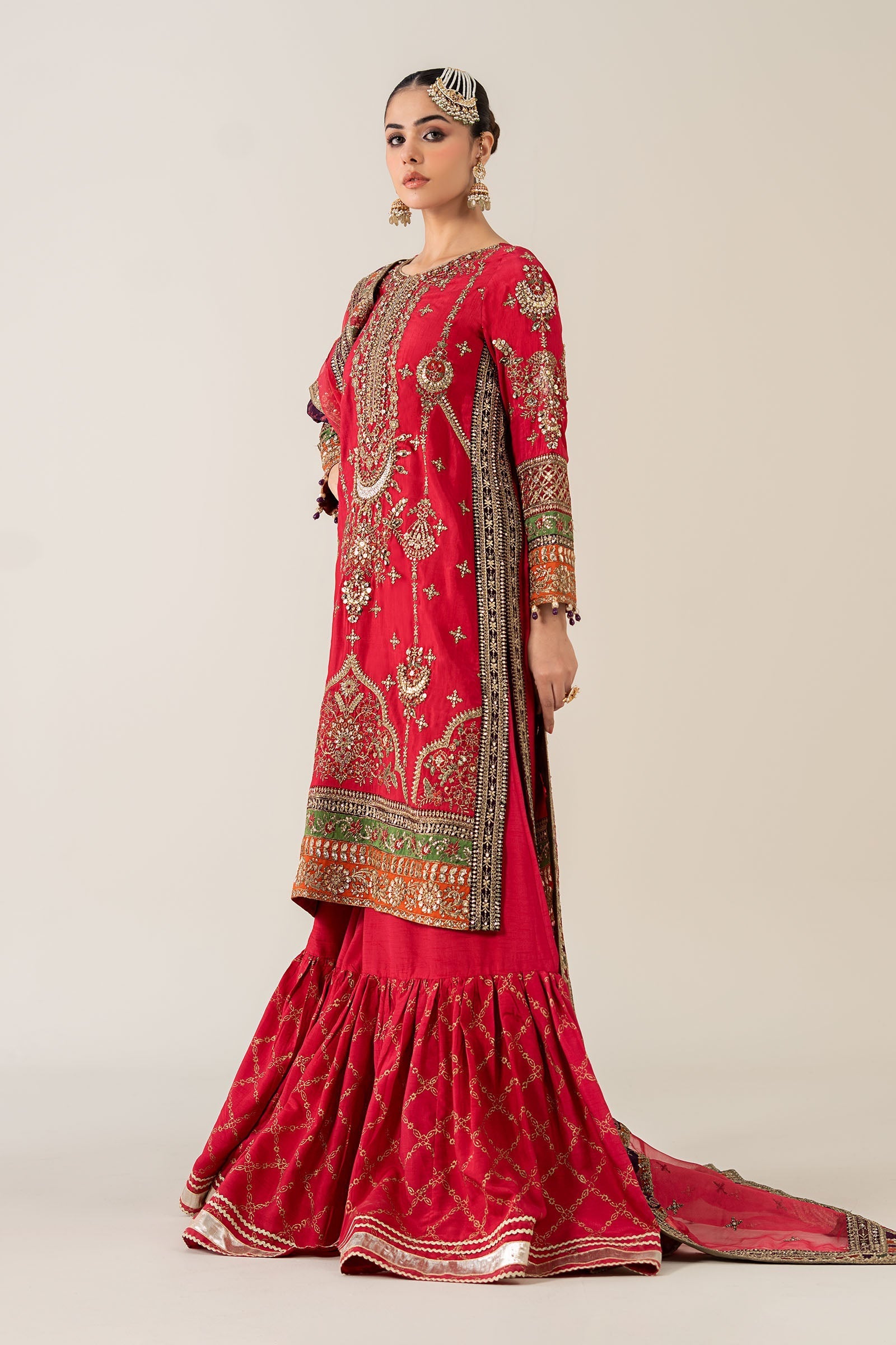 Maria B | Pre Fall 25 | Bamber Raw Silk Suit 14 - Official Maria B - Agha Fabrics UK