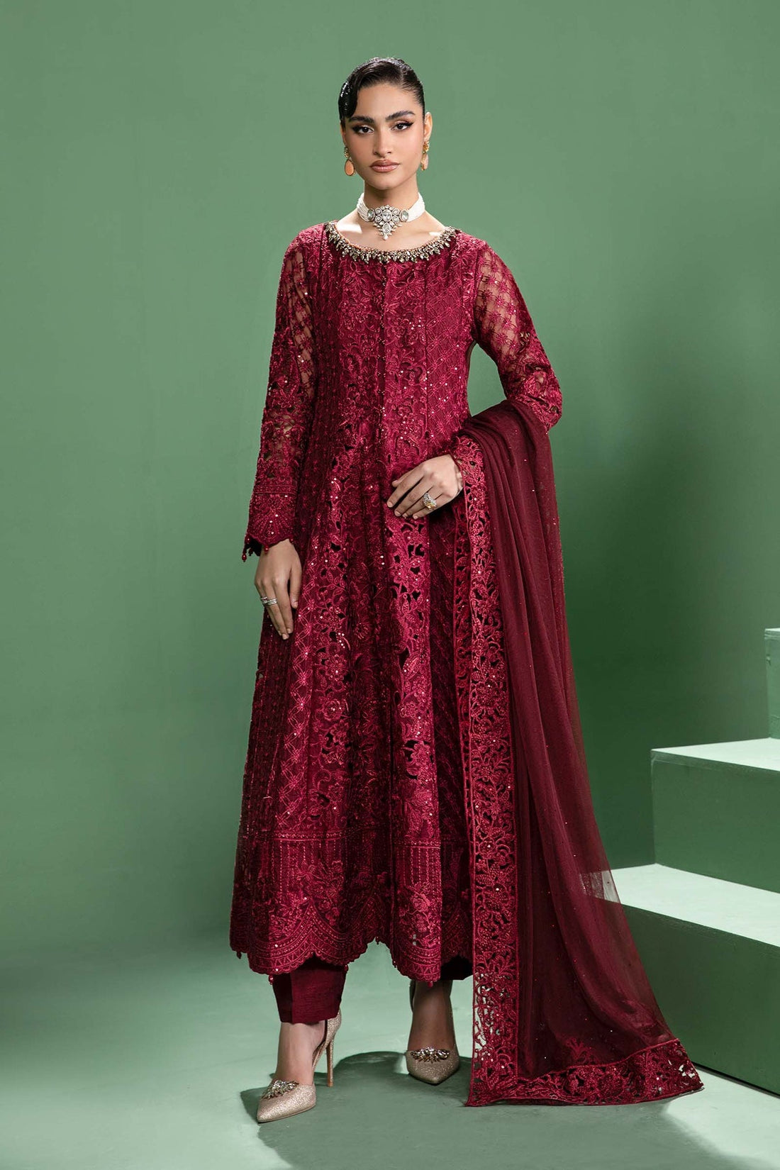Maria b | Formal Wears | SF-W24-46 - Official Maria B - Agha Fabrics UK