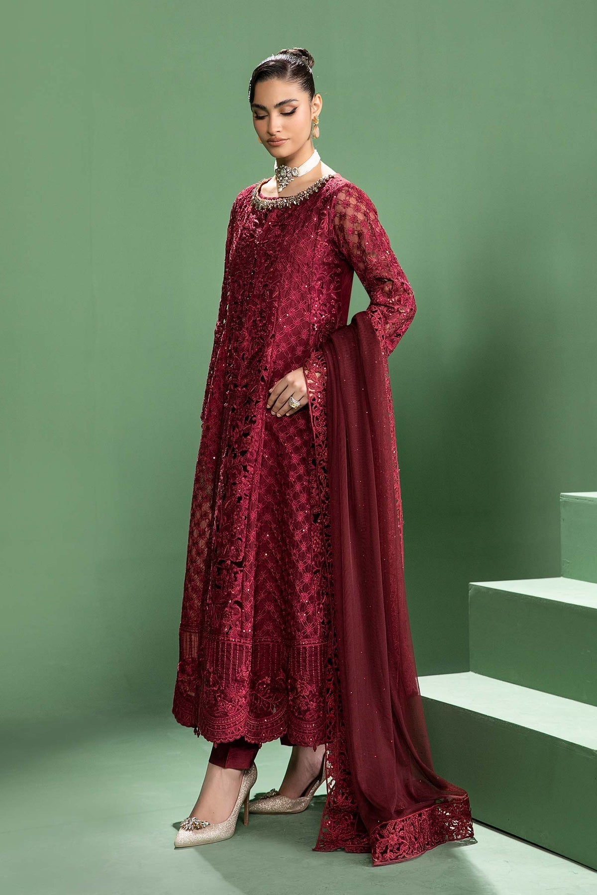 Maria b | Formal Wears | SF-W24-46 - Official Maria B - Agha Fabrics UK