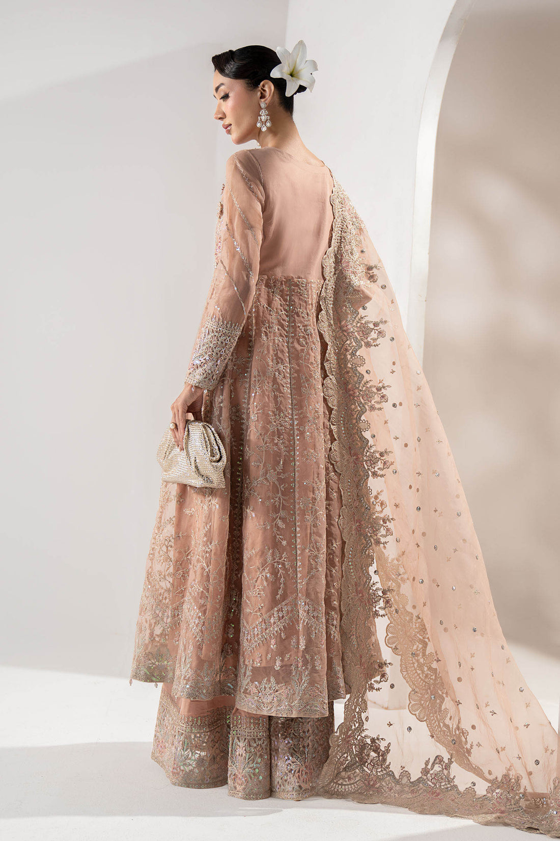 Maria B | Pre Fall Dresses | 3 Piece Embroidered Organza Suit ZS - Official Maria B - Agha Fabrics UK
