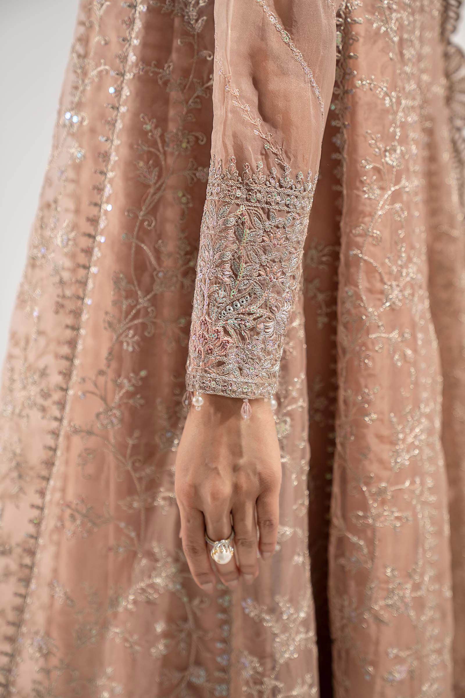 Maria B | Pre Fall Dresses | 3 Piece Embroidered Organza Suit ZS - Official Maria B - Agha Fabrics UK