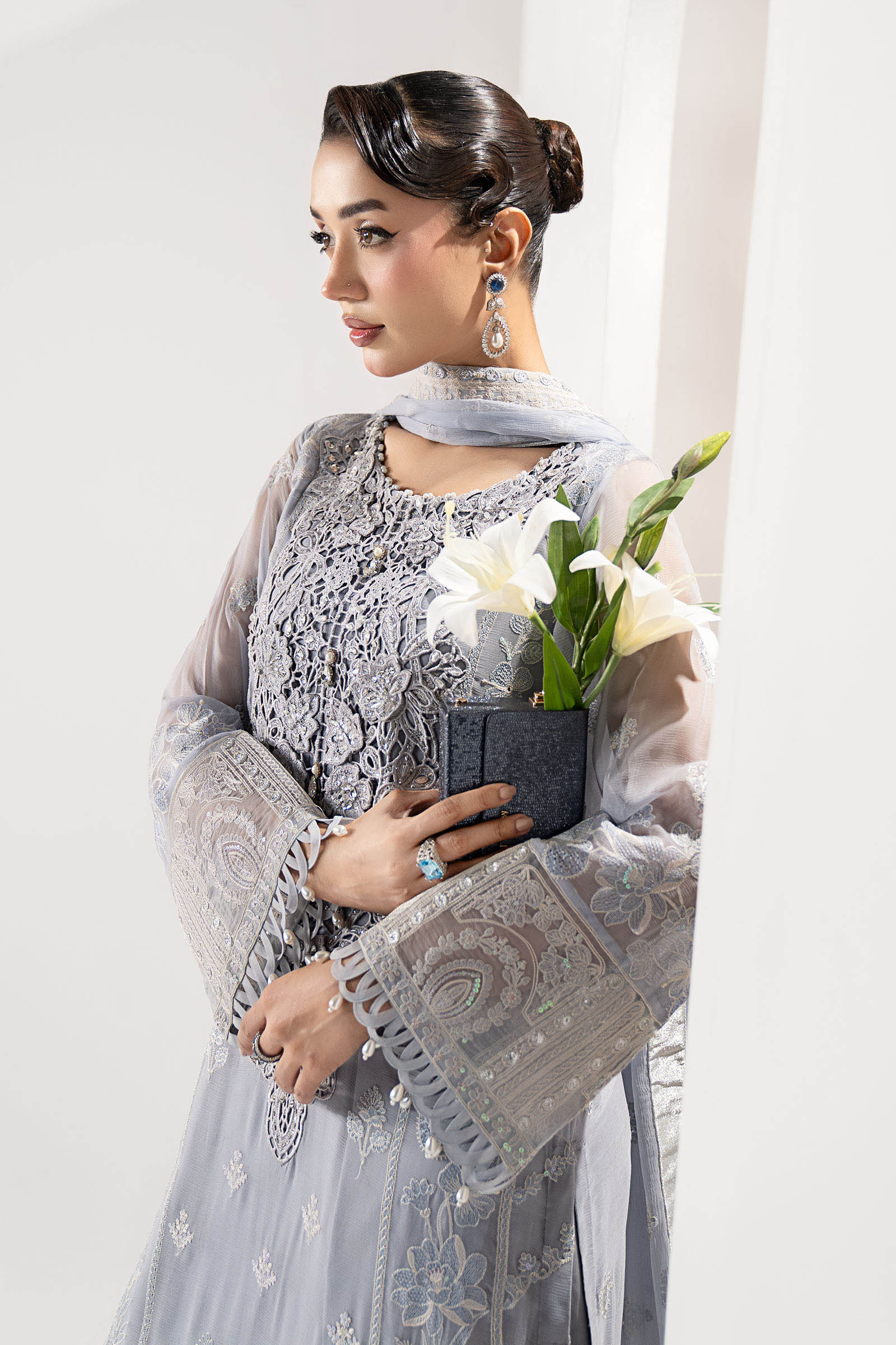 Maria B | Pre fall Dresses | SF-W25-47 I - Official Maria B - Agha Fabrics UK