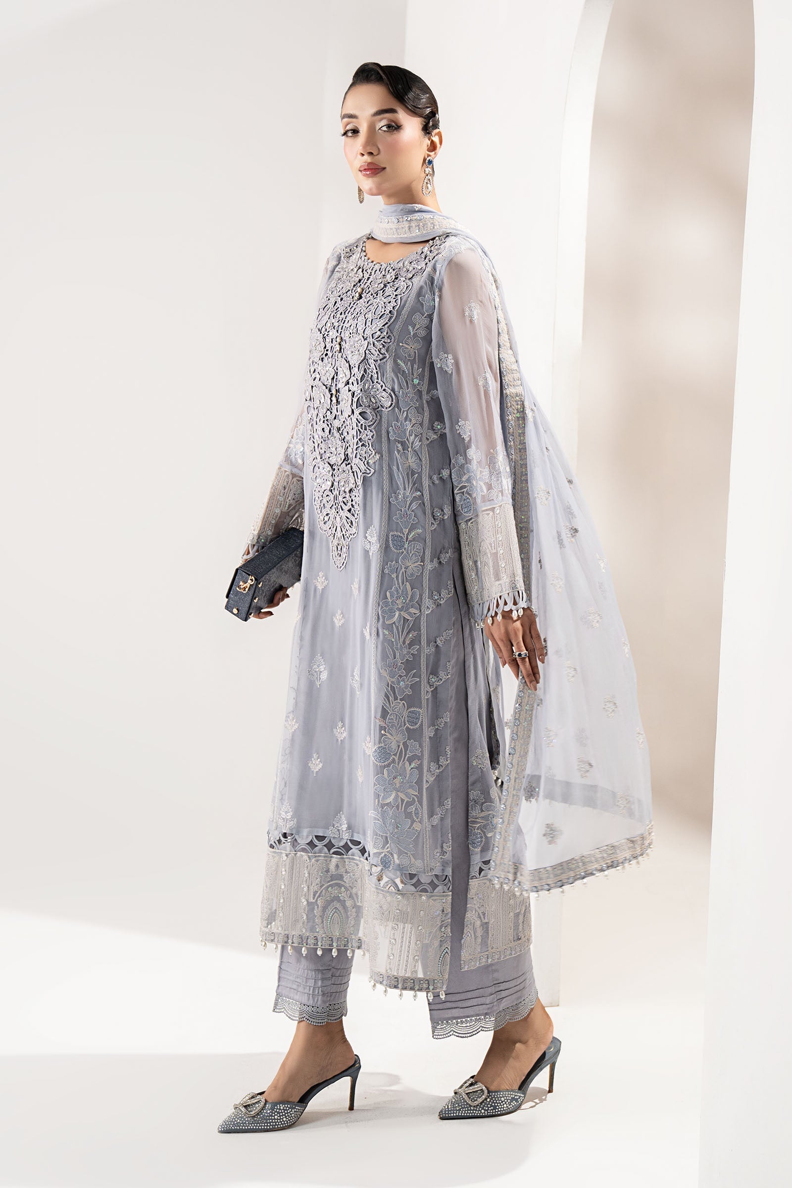 Maria B | Pre fall Dresses | SF-W25-47 I - Official Maria B - Agha Fabrics UK