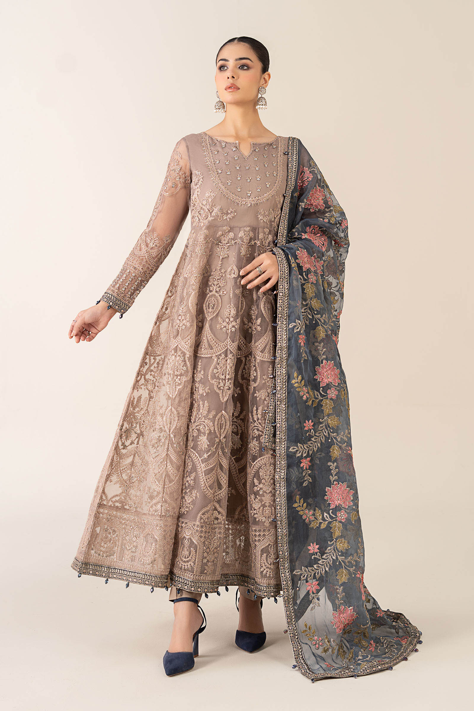 Maria B | Pre Fall 25 | Organza Frock 13 - Official Maria B - Agha Fabrics UK