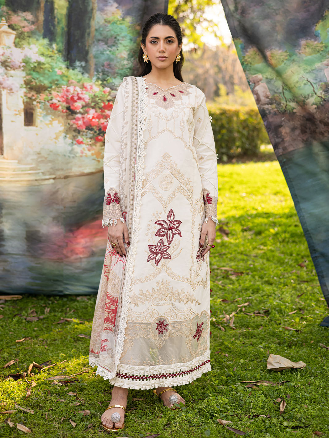 Parishay | Shangrila Luxury Lawn | SHR - 07 - Official Parishay - Agha Fabrics UK