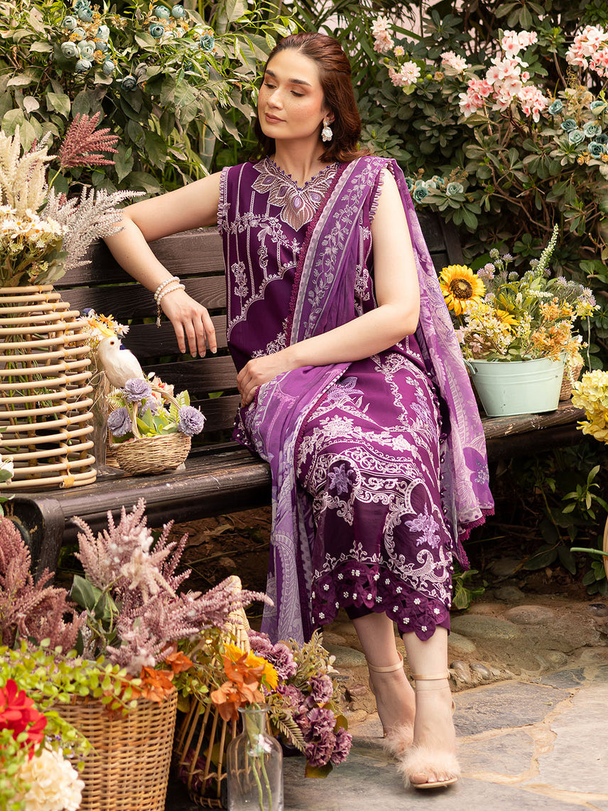 Parishay | Shangrila Luxury Lawn | SHR - 08 - Official Parishay - Agha Fabrics UK