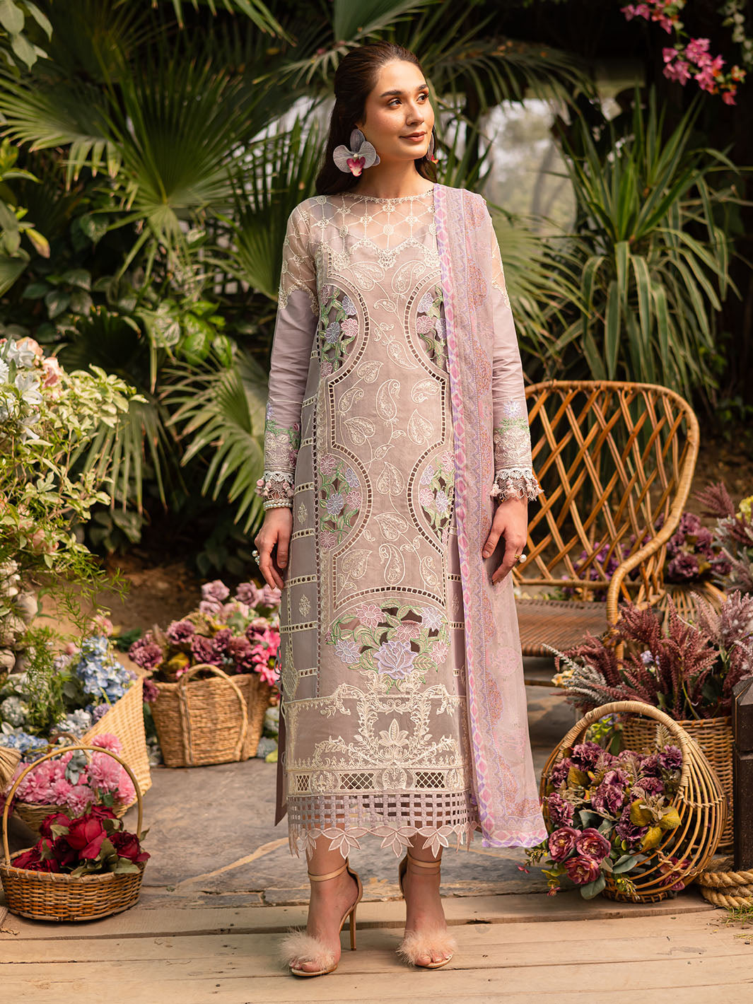 Parishay | Shangrila Luxury Lawn | SHR - 12 - Official Parishay - Agha Fabrics UK