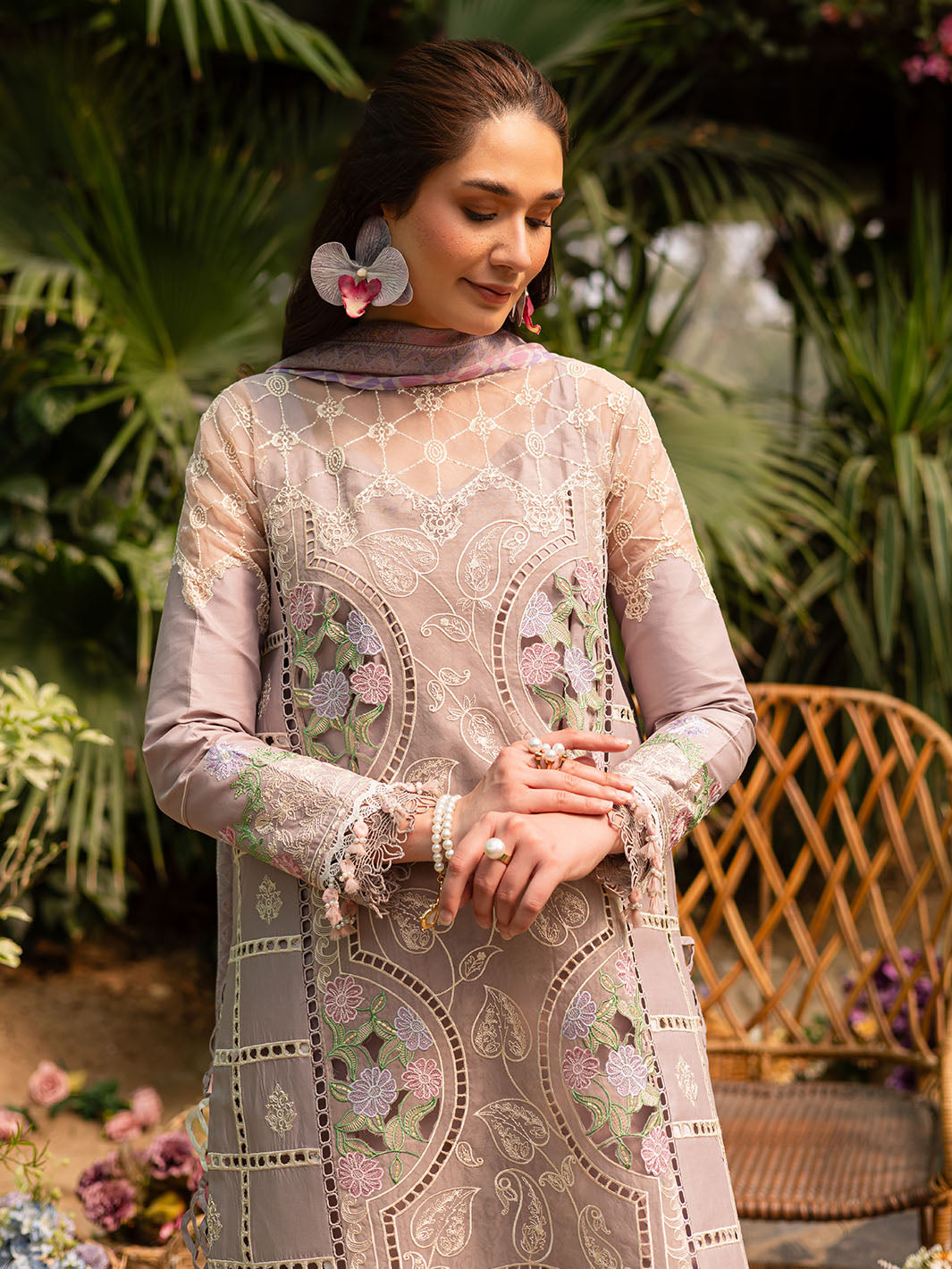 Parishay | Shangrila Luxury Lawn | SHR - 12 - Official Parishay - Agha Fabrics UK