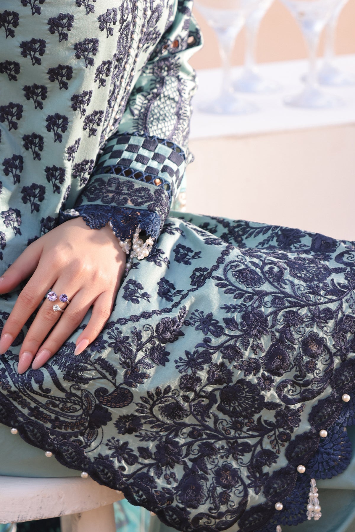 Imrozia Premium | Hania Luxury Lawn 25 | SL 75 A Parizay - Official Imrozia Premium - Agha Fabrics UK