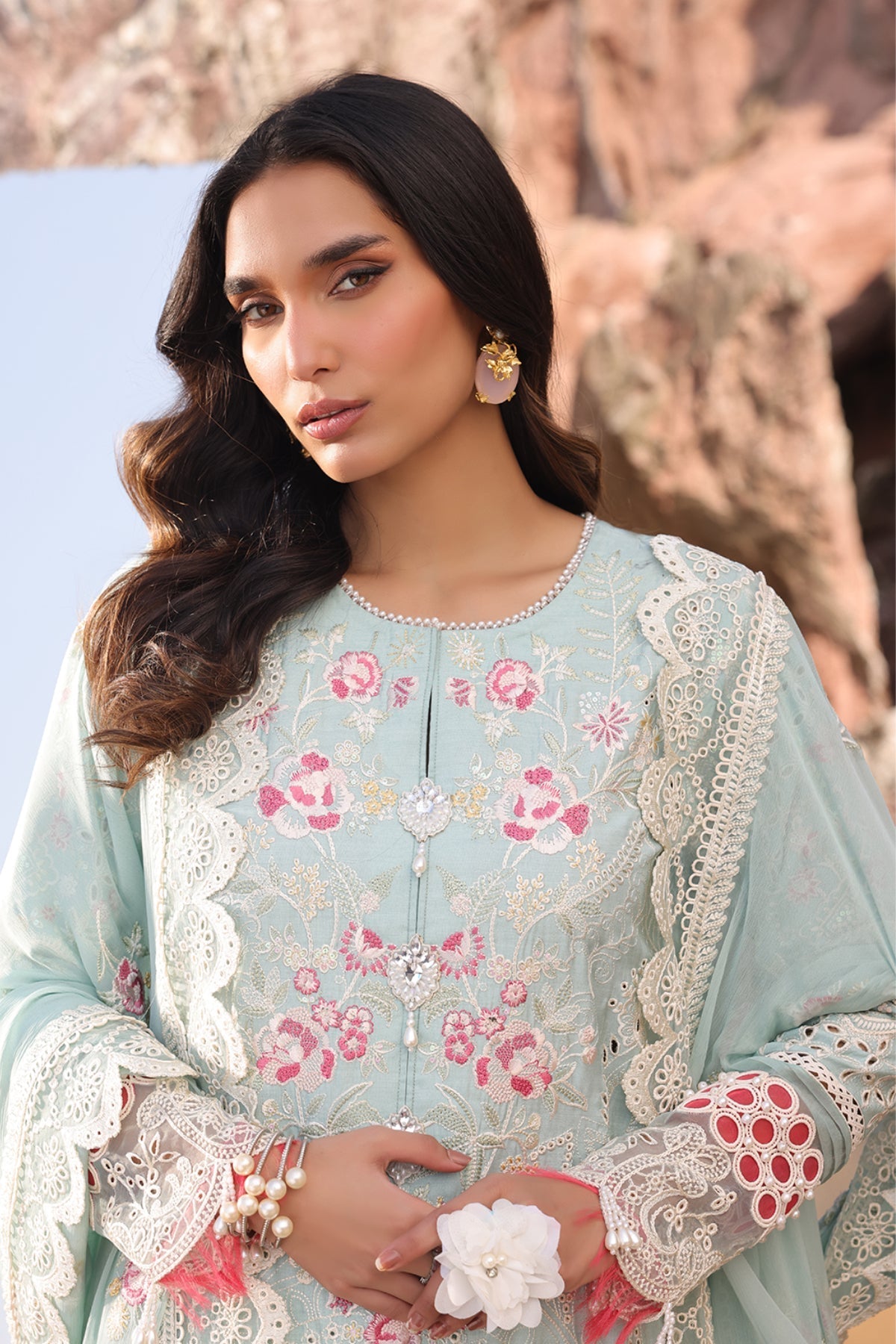 Imrozia Premium | Hania Luxury Lawn 25 | SL 76 A Aidan - Official Imrozia Premium - Agha Fabrics UK