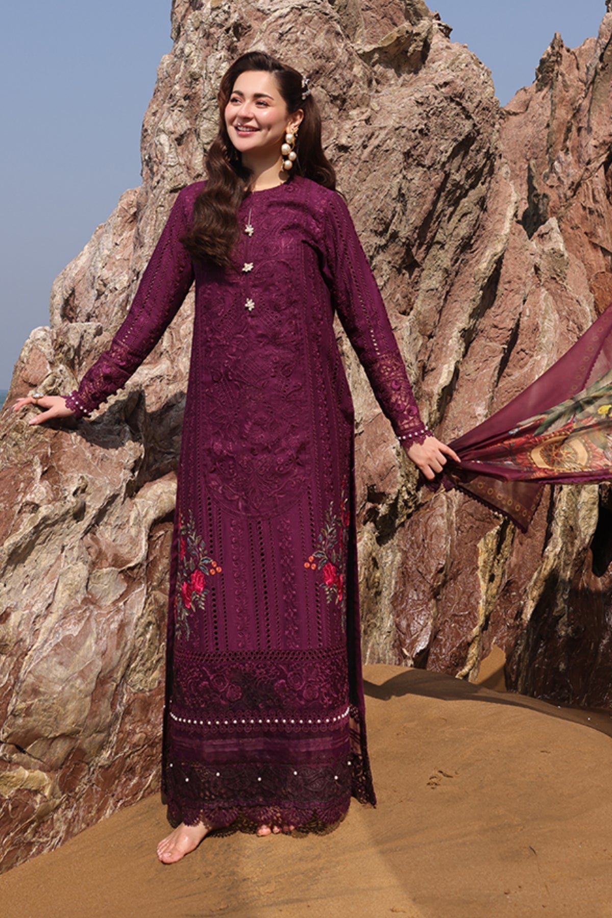Imrozia Premium | Hania Luxury Lawn 25 | SL 77 Izaan - Official Imrozia Premium - Agha Fabrics UK