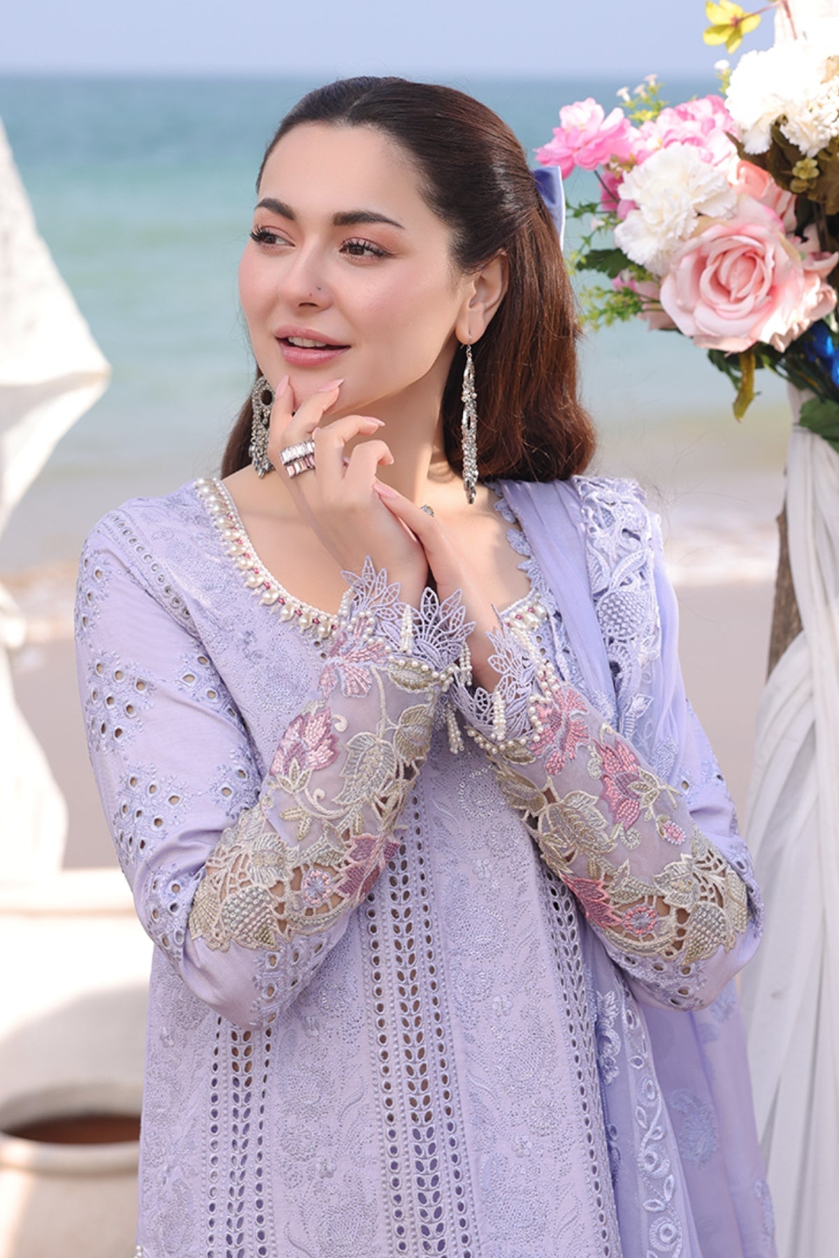 Imrozia Premium | Hania Luxury Lawn 25 | SL 78 Feeha - Official Imrozia Premium - Agha Fabrics UK
