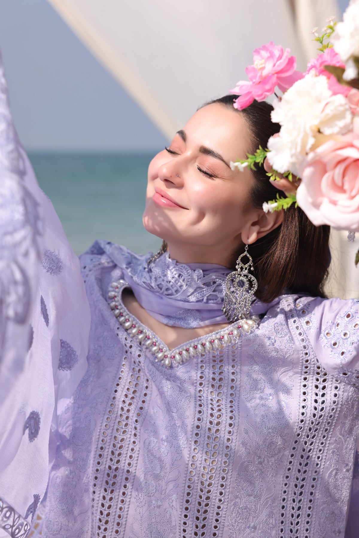 Imrozia Premium | Hania Luxury Lawn 25 | SL 78 Feeha - Official Imrozia Premium - Agha Fabrics UK