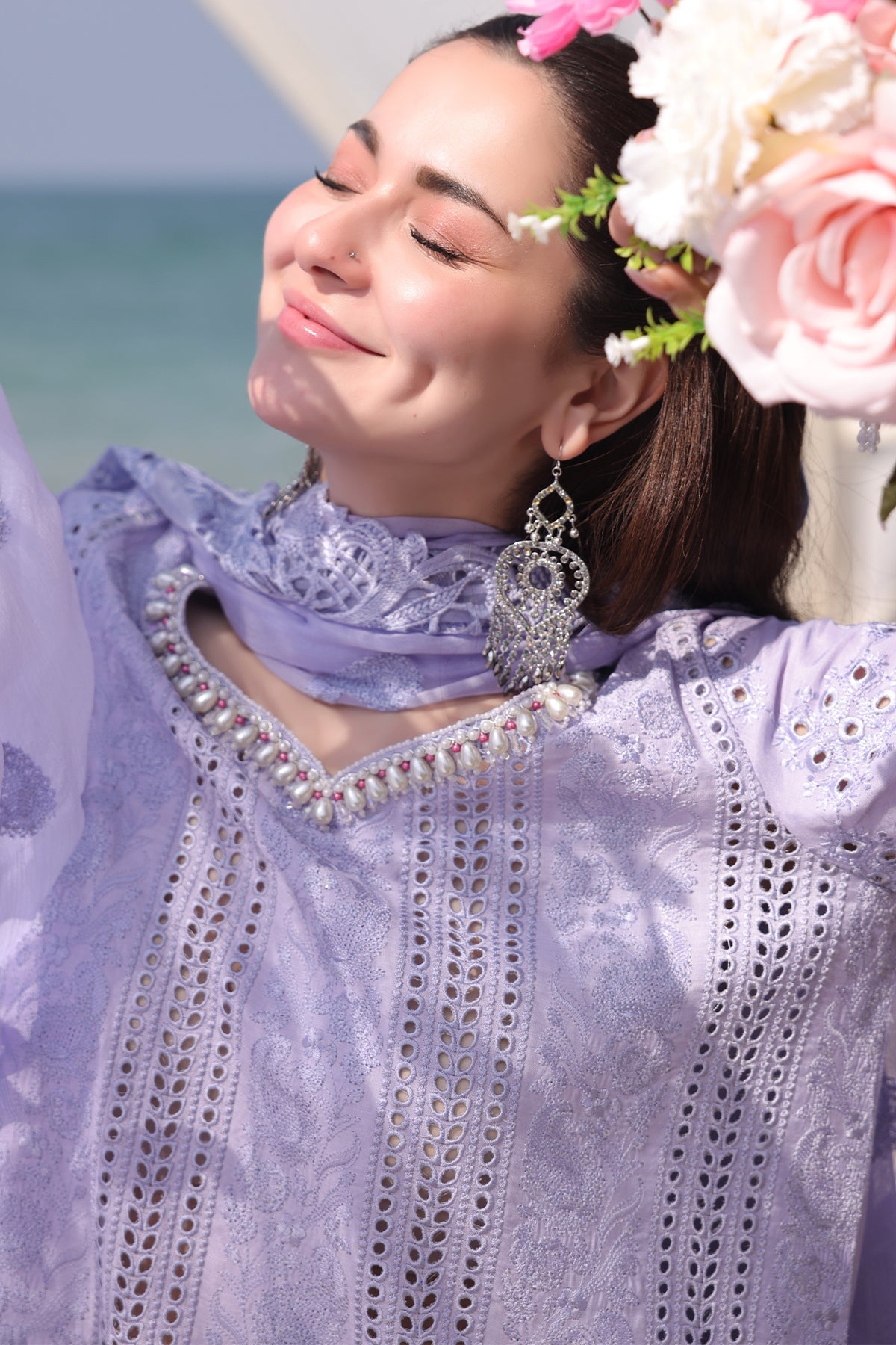 Imrozia Premium | Hania Luxury Lawn 25 | SL 78 Feeha - Official Imrozia Premium - Agha Fabrics UK