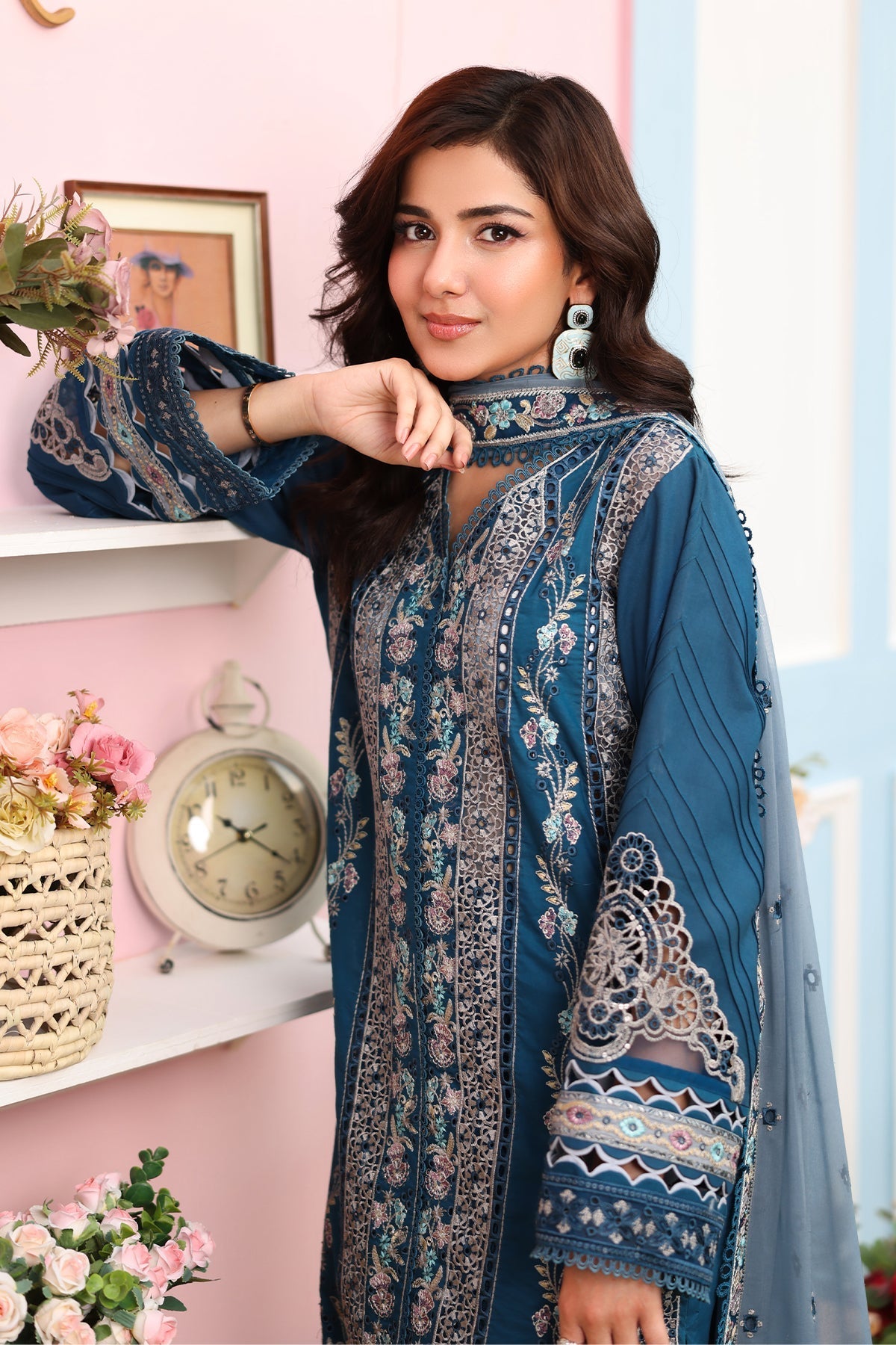 Imrozia Premium | Hayam Luxury Lawn 25 | SL 87 SAHAR - Official Imrozia Premium - Agha Fabrics UK