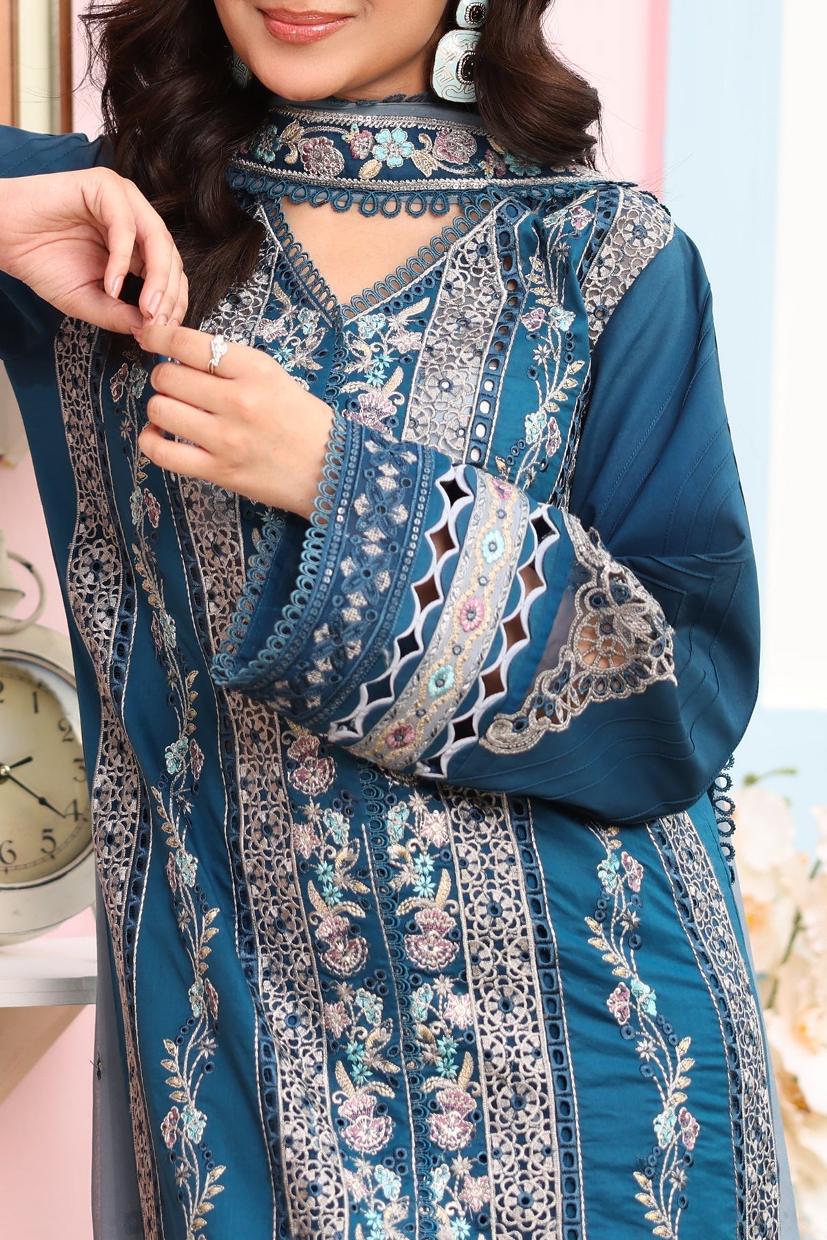 Imrozia Premium | Hayam Luxury Lawn 25 | SL 87 SAHAR - Official Imrozia Premium - Agha Fabrics UK