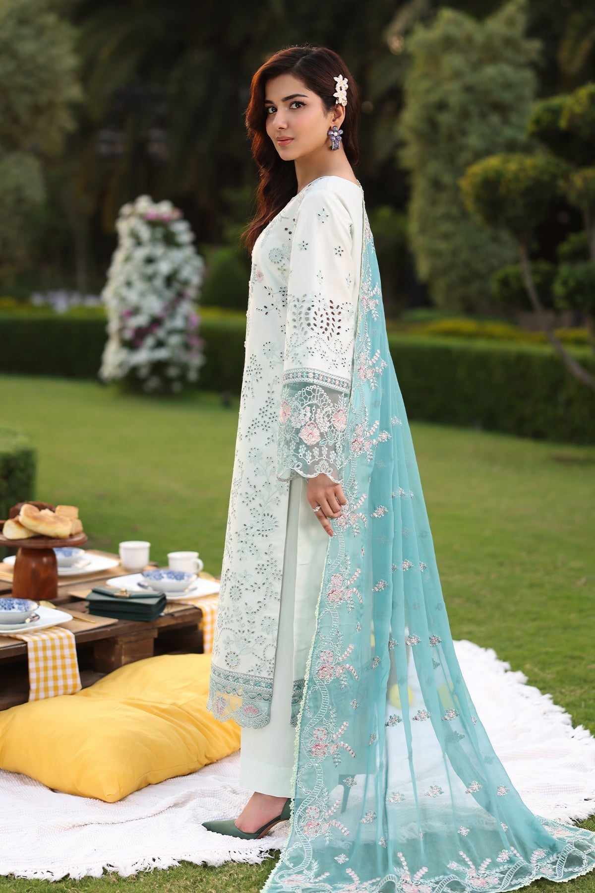 Imrozia Premium | Hayam Luxury Lawn 25 | SL 88 HIBA - Official Imrozia Premium - Agha Fabrics UK
