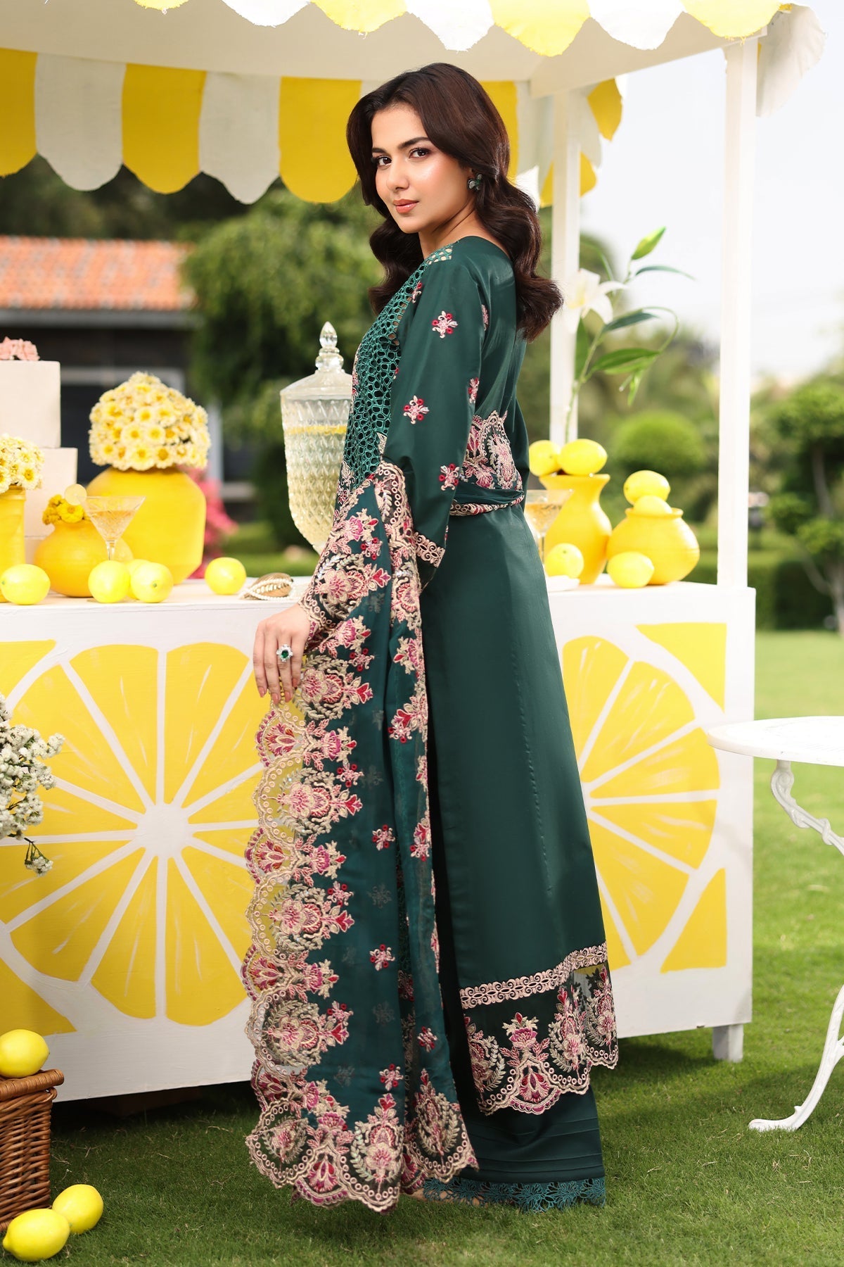 Imrozia Premium | Hayam Luxury Lawn 25 | SL 89 AMAL - Official Imrozia Premium - Agha Fabrics UK