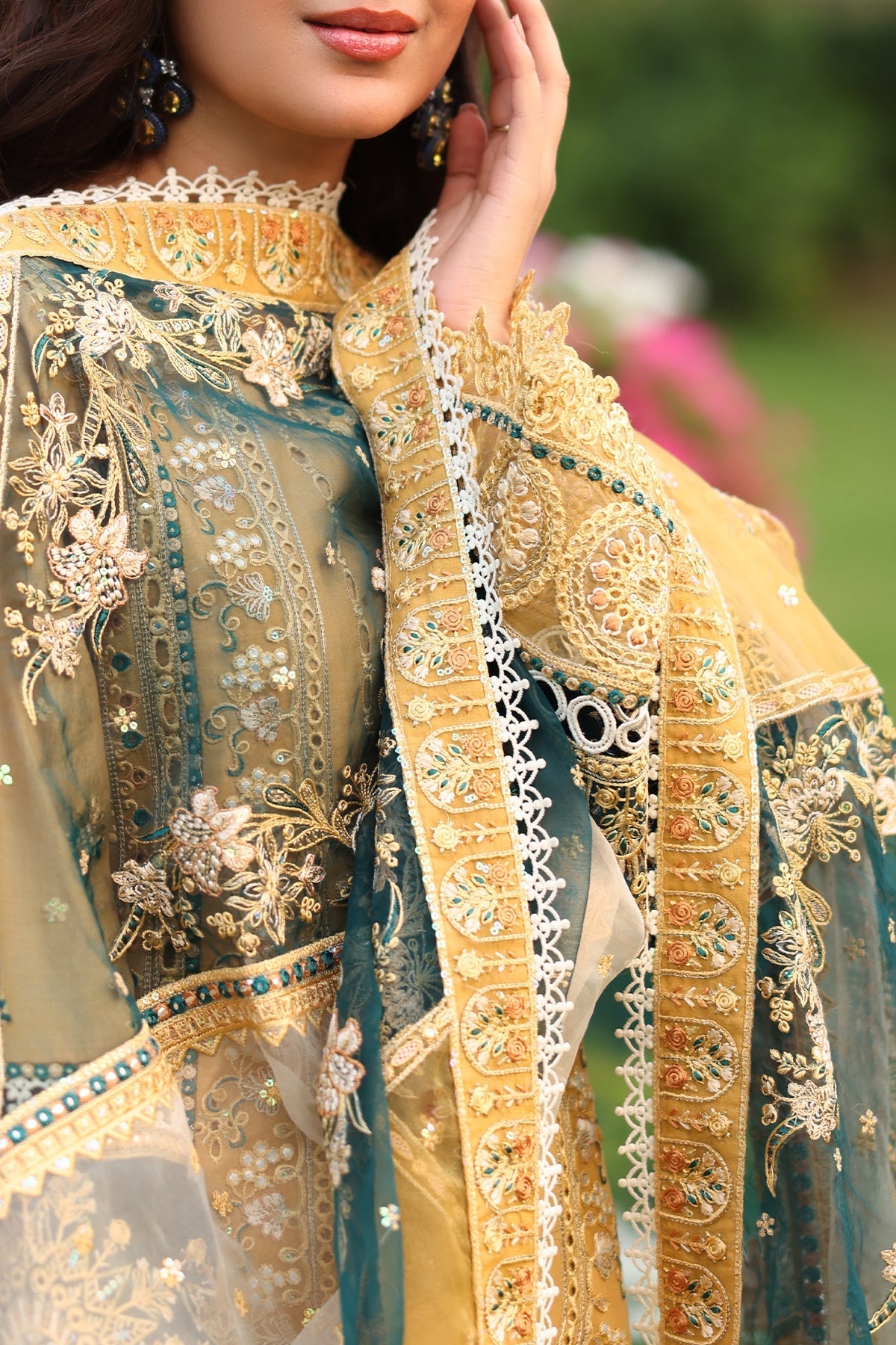 Imrozia Premium | Hayam Luxury Lawn 25 | SL 92 SHAKIRA - Official Imrozia Premium - Agha Fabrics UK