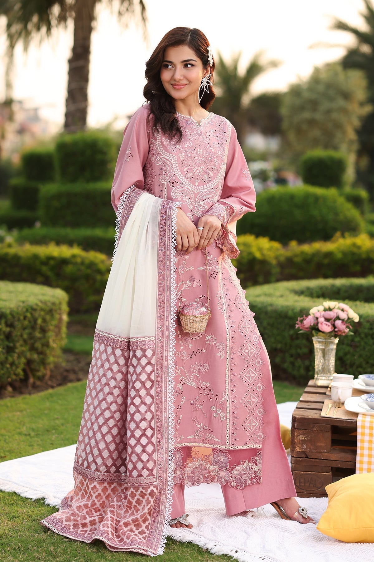 Imrozia Premium | Hayam Luxury Lawn 25 | SL 93 ISRA - Official Imrozia Premium - Agha Fabrics UK