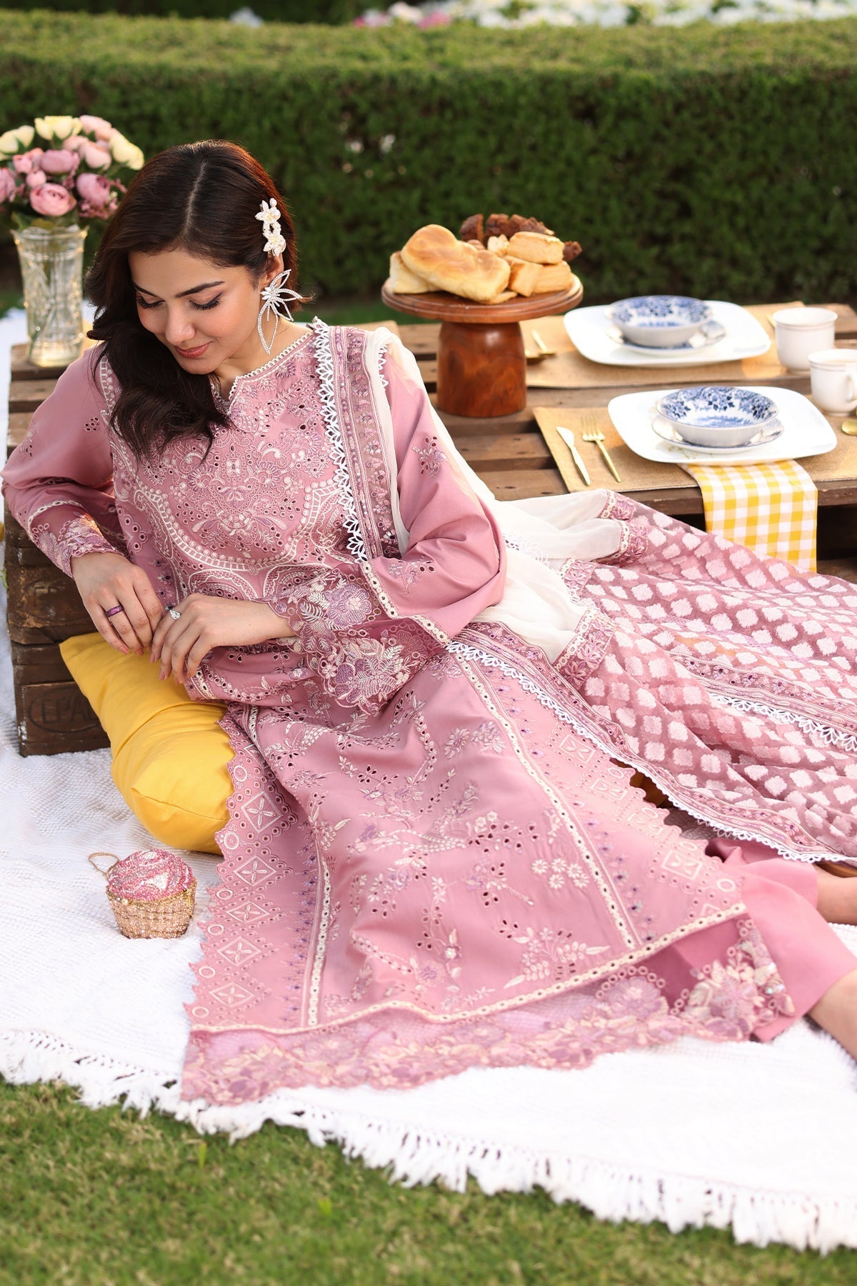 Imrozia Premium | Hayam Luxury Lawn 25 | SL 93 ISRA - Official Imrozia Premium - Agha Fabrics UK