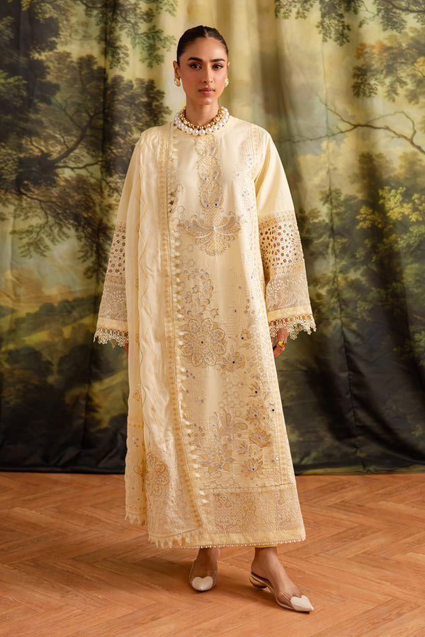 Marjjan | Guzel Lawn | SMC 203-A (Yellow) - Official Marjjan - Agha Fabrics UK