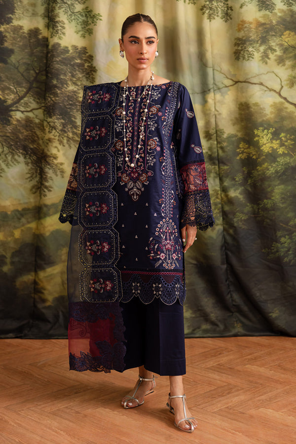 Marjjan | Guzel Lawn | SMC 205-A (Blue) - Official Marjjan - Agha Fabrics UK