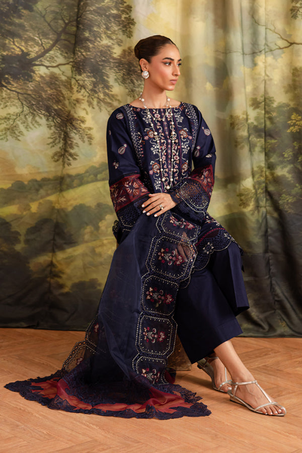 Marjjan | Guzel Lawn | SMC 205-A (Blue) - Official Marjjan - Agha Fabrics UK