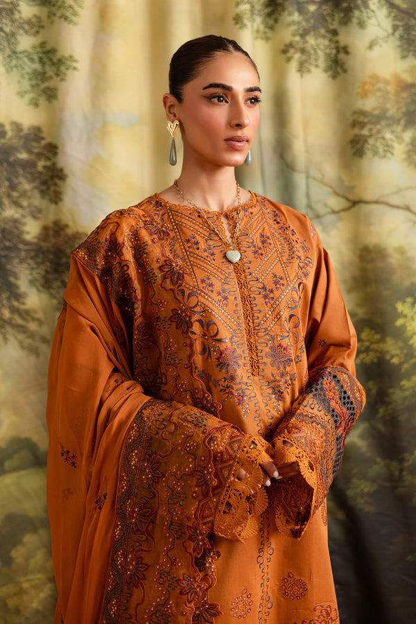 Marjjan | Guzel Lawn | SMC 208-A (Rust) - Official Marjjan - Agha Fabrics UK