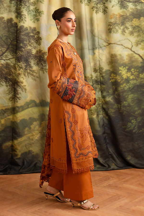 Marjjan | Guzel Lawn | SMC 208-A (Rust) - Official Marjjan - Agha Fabrics UK