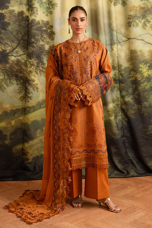 Marjjan | Guzel Lawn | SMC 208-A (Rust) - Official Marjjan - Agha Fabrics UK