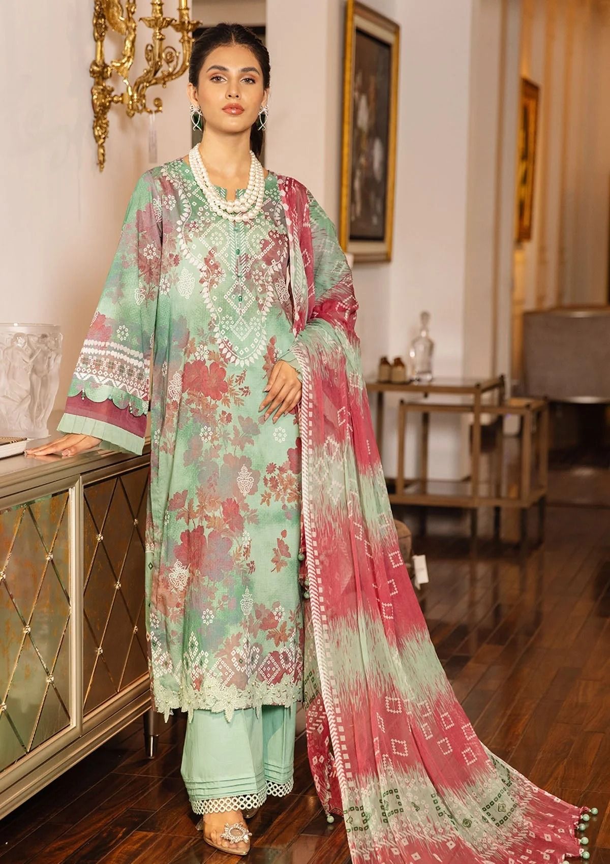 Lawn Collection - Nureh - Signature Prints - SP#45 - Official Nureh - Agha Fabrics UK