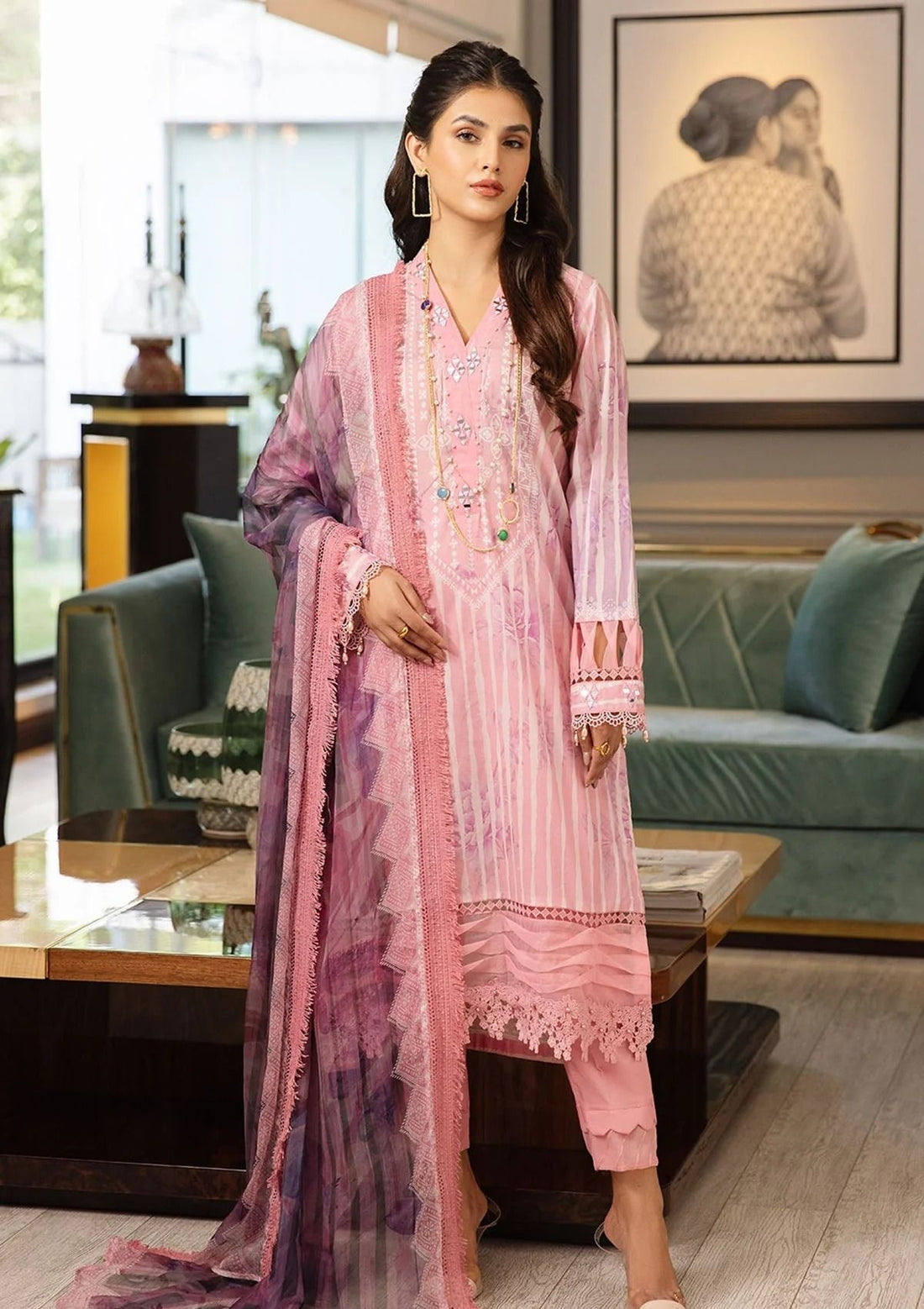 Lawn Collection - Nureh - Signature Prints - SP#46 - Official Nureh - Agha Fabrics UK