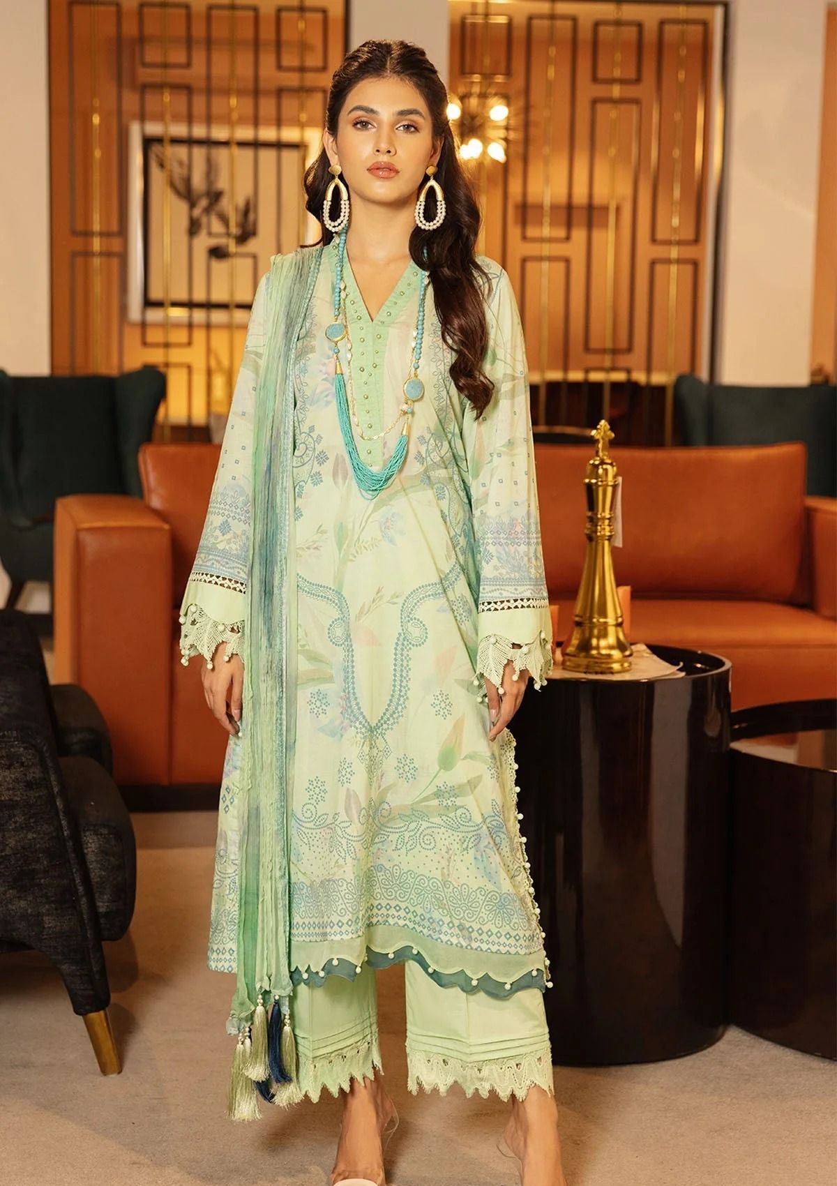 Lawn Collection - Nureh - Signature Prints - SP#48 - Official Nureh - Agha Fabrics UK