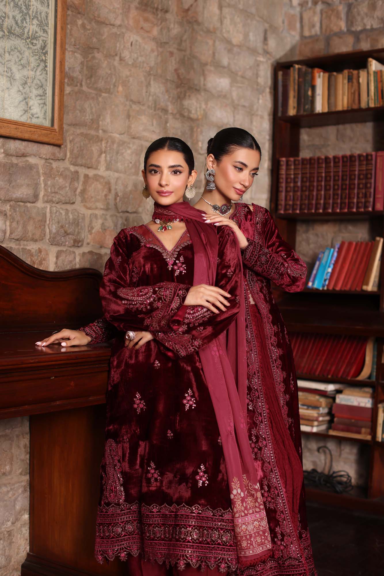 Noor by Saadia Asad | Suzaankari Winter 24 | D10 - Official Noor by Saadia Asad - Agha Fabrics UK