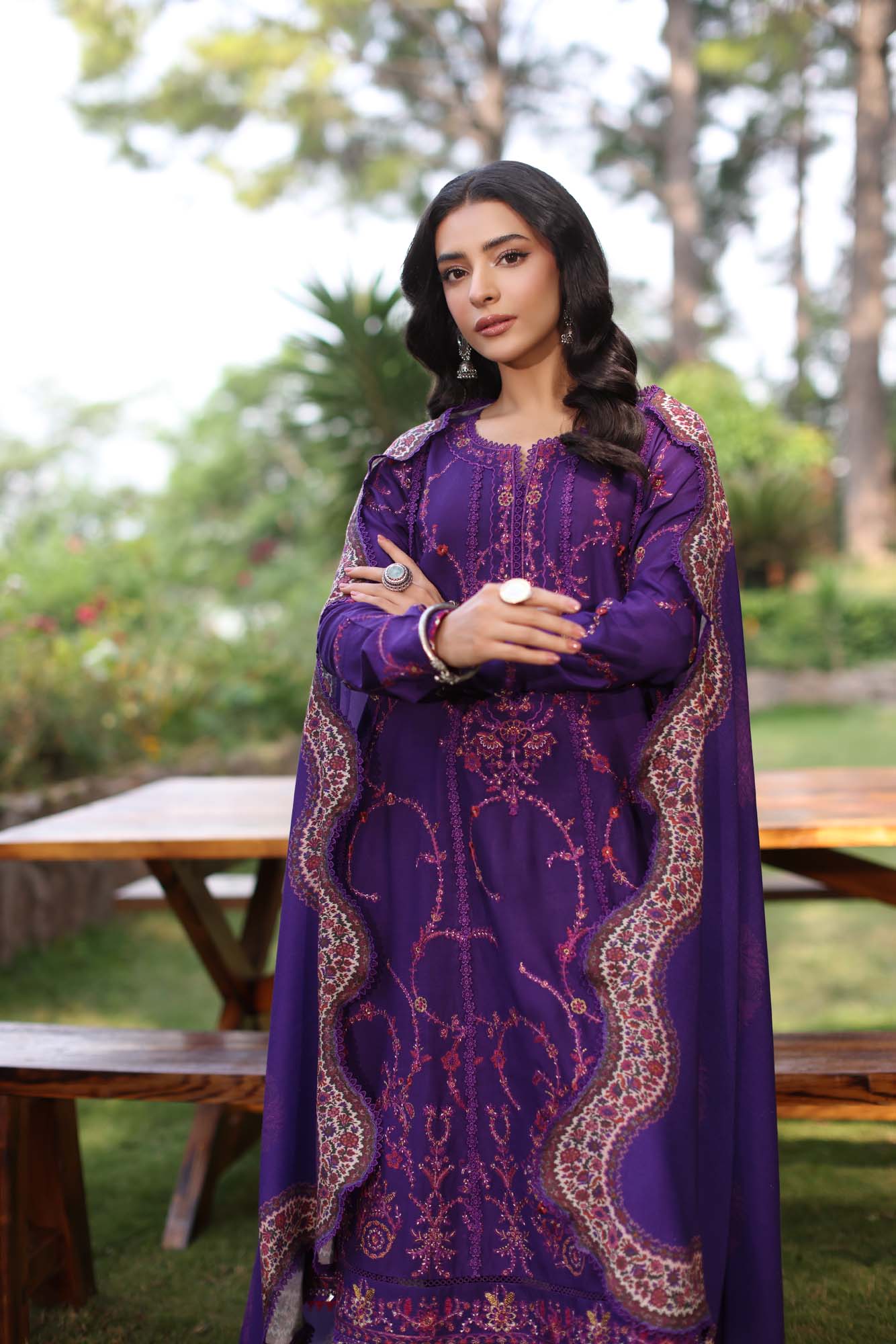 Noor by Saadia Asad | Suzaankari Winter 24 | D06 - Official Noor by Saadia Asad - Agha Fabrics UK
