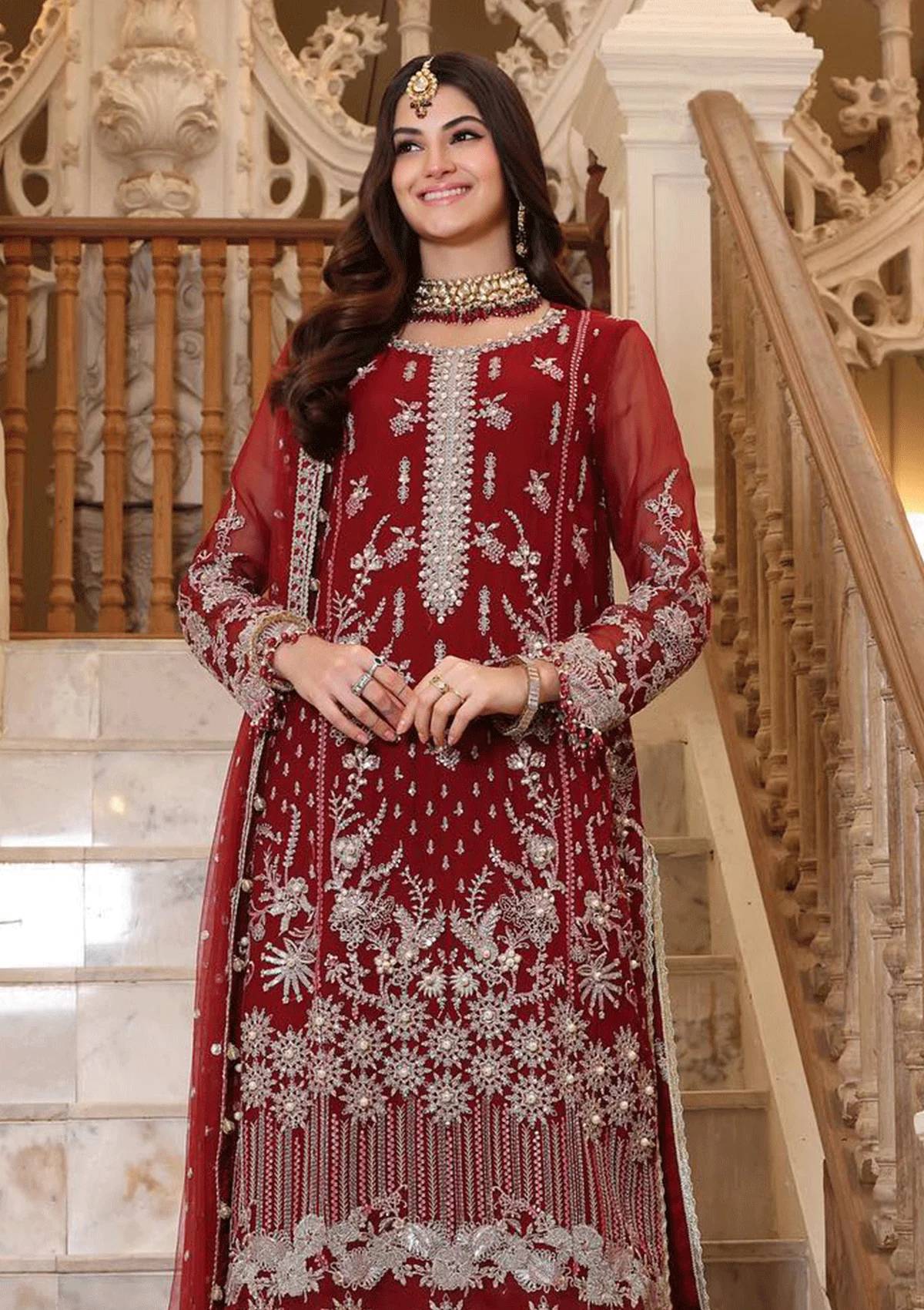 Formal Collection - Saadia Asad - Handworked - Unstitched - SSH#2 - Official Noor by Saadia Asad - Agha Fabrics UK
